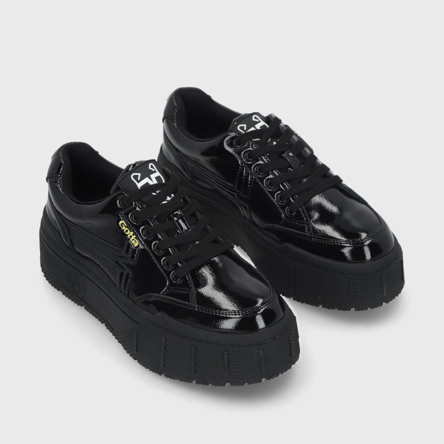 ZAPATILLA MUJER GOTTA NEGRO CHAROL 43051 - 3
