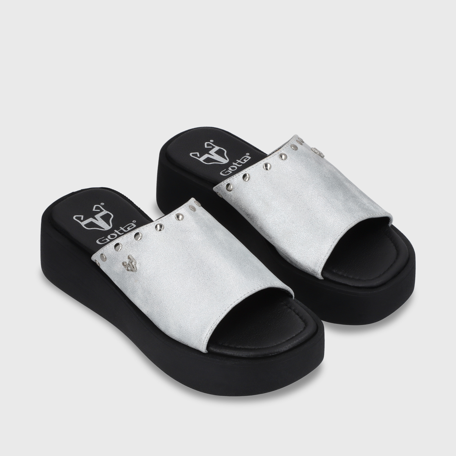 SANDALIAS MUJER GOTTA PLATEADO PLATAFORMA 53730 - 3