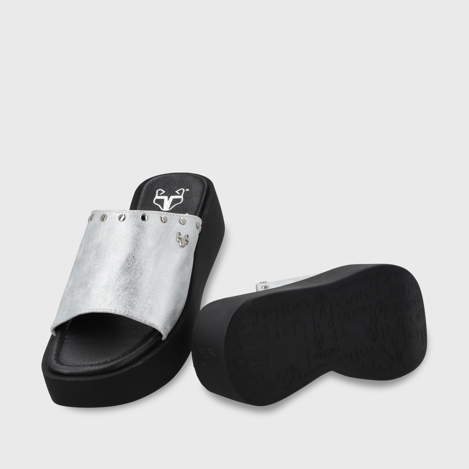 SANDALIAS MUJER GOTTA PLATEADO PLATAFORMA 53730 - 7