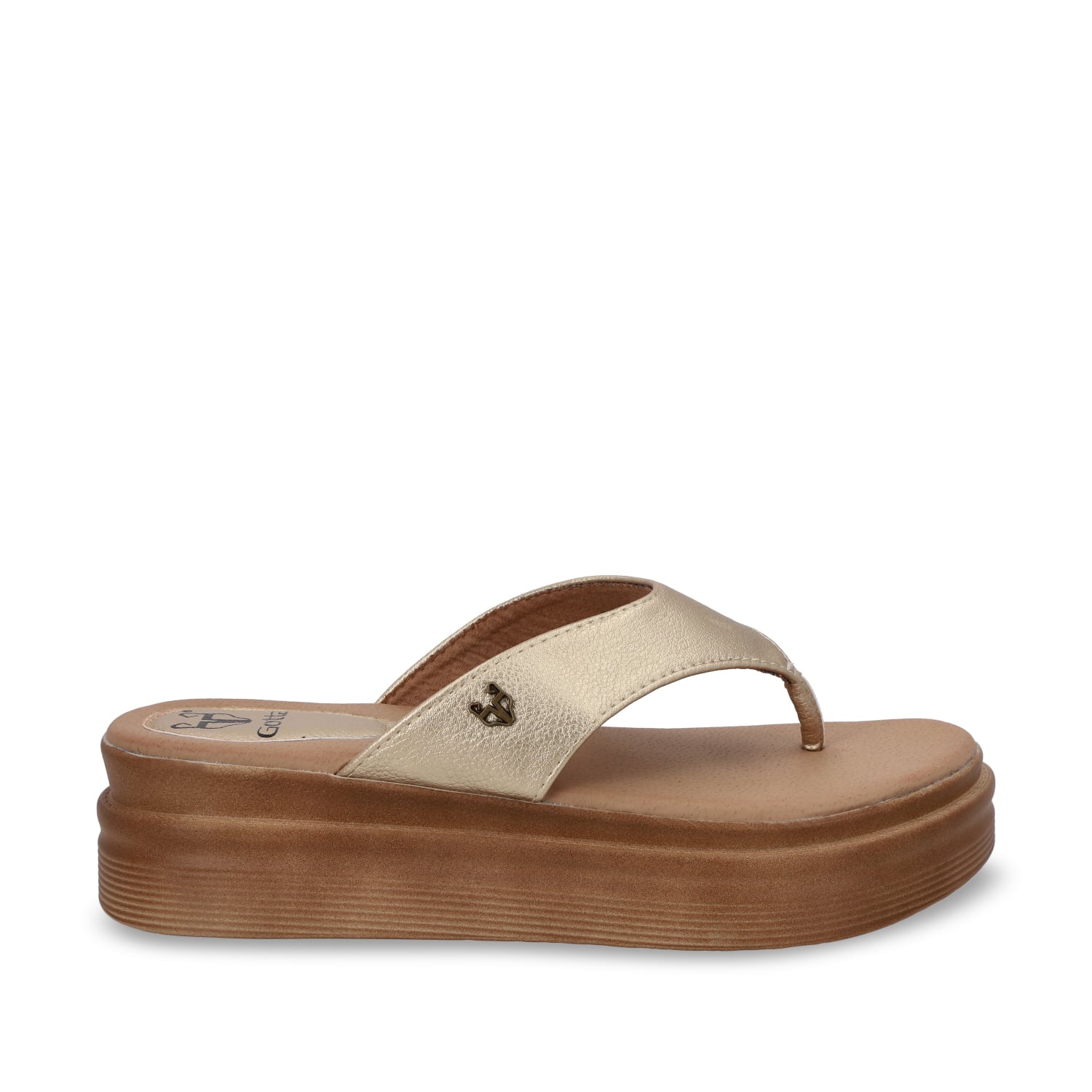 SANDALIAS MUJER GOTTA DORADO PLATAFORMA 43011 - 1