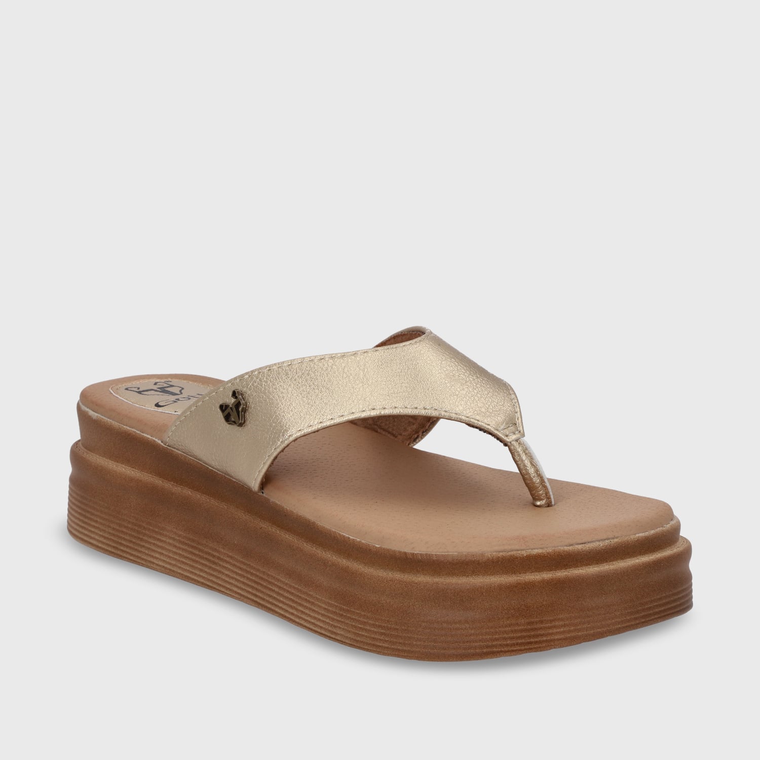 SANDALIAS MUJER GOTTA DORADO PLATAFORMA 43011 - 2