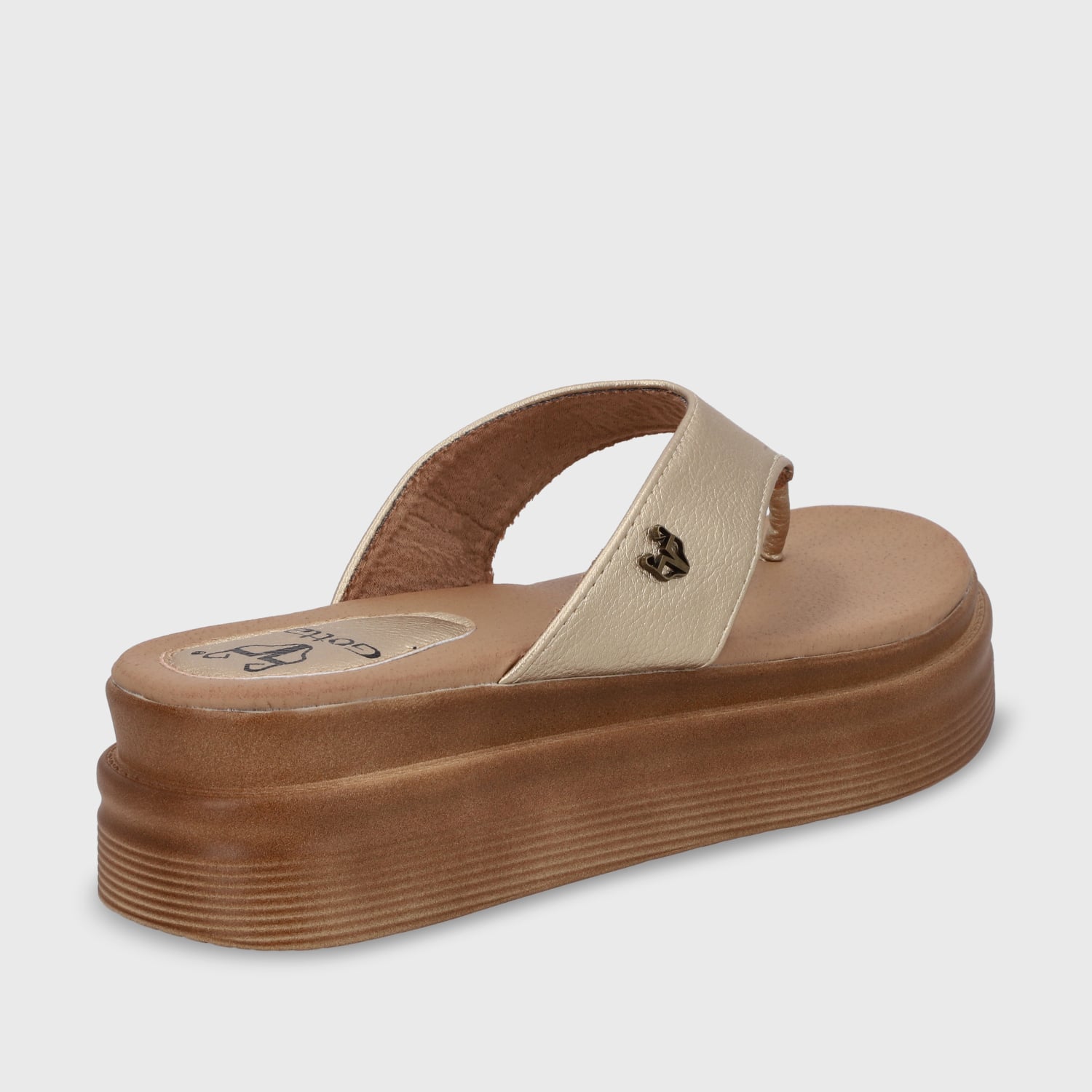 SANDALIAS MUJER GOTTA DORADO PLATAFORMA 43011 - 5