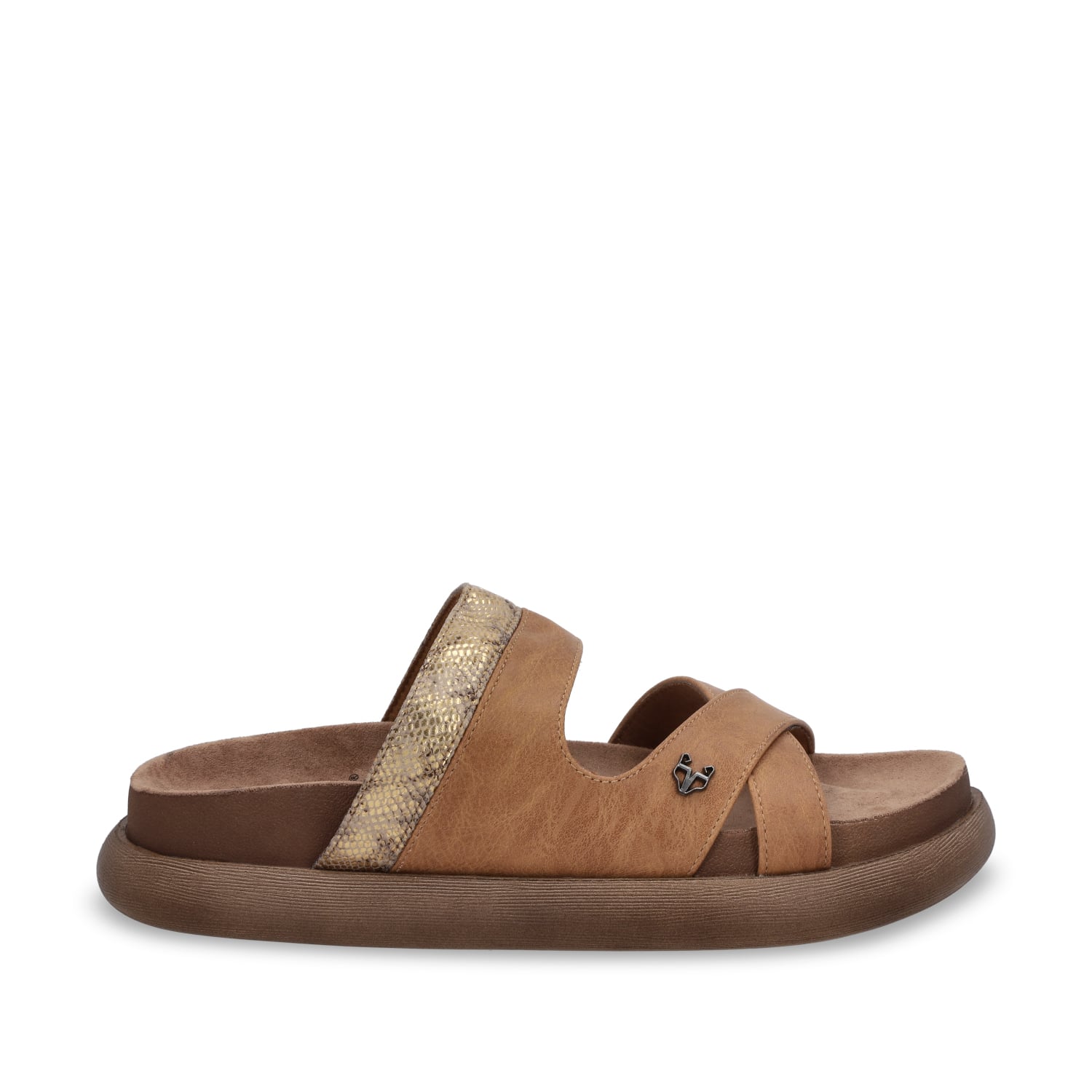 SANDALIAS MUJER GOTTA BEIGE PLANA 53700 - 1