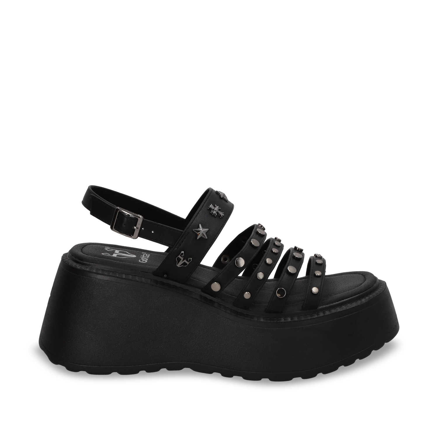 SANDALIAS MUJER GOTTA NEGRO PLATAFORMA 53723 - 1