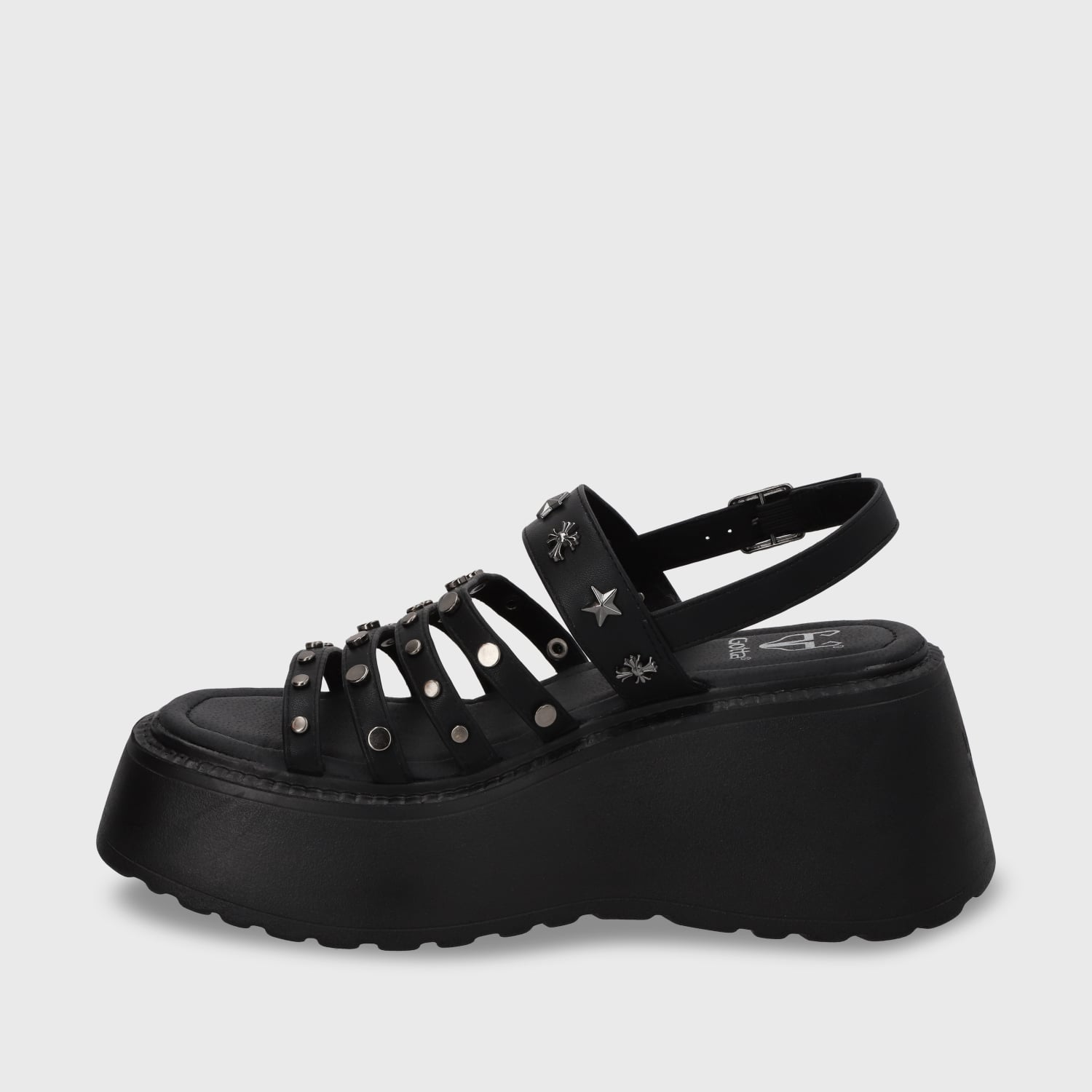 SANDALIAS MUJER GOTTA NEGRO PLATAFORMA 53723 - 3