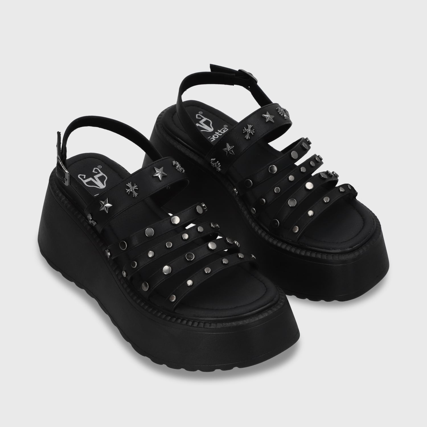 SANDALIAS MUJER GOTTA NEGRO PLATAFORMA 53723 - 5