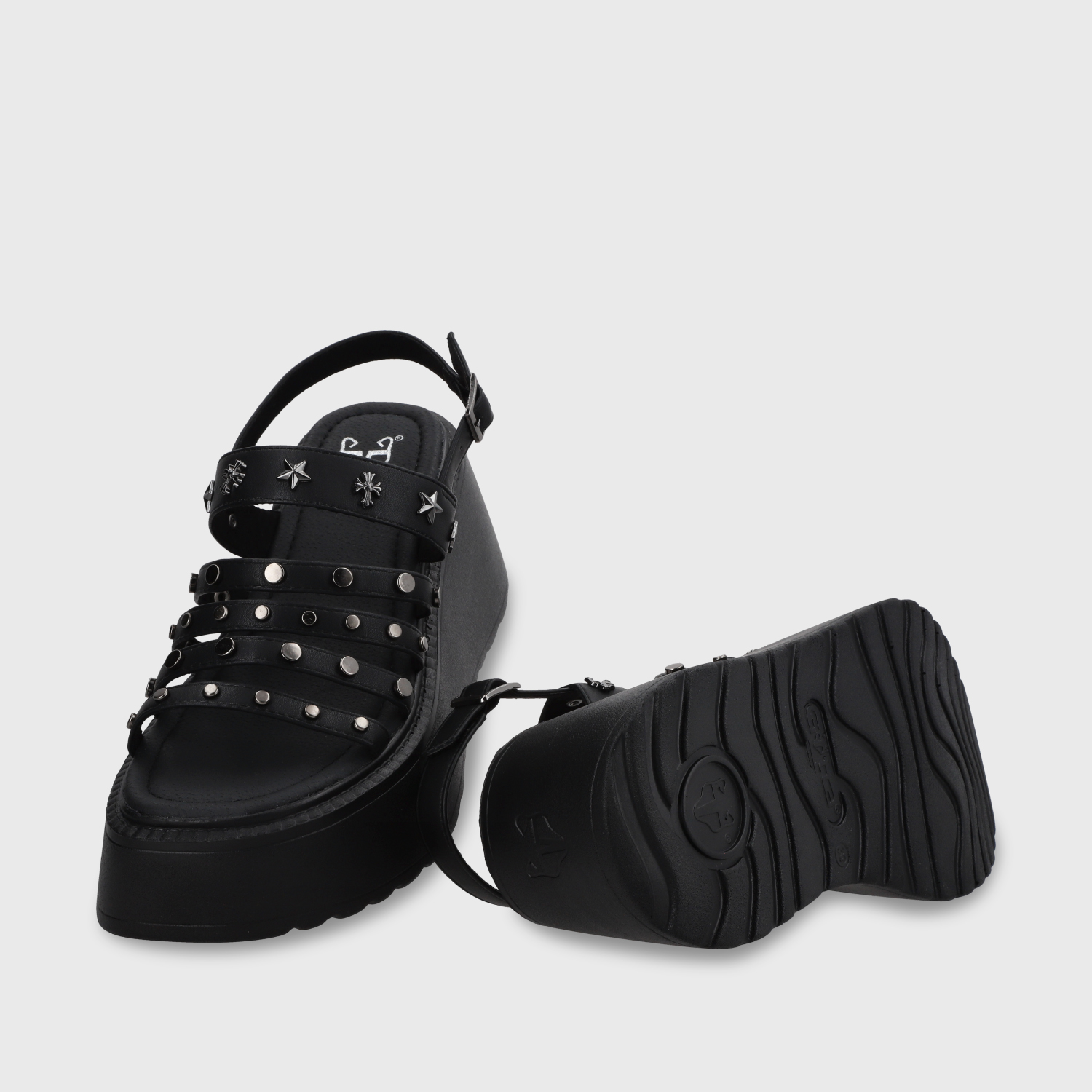SANDALIAS MUJER GOTTA NEGRO PLATAFORMA 53723 - 7