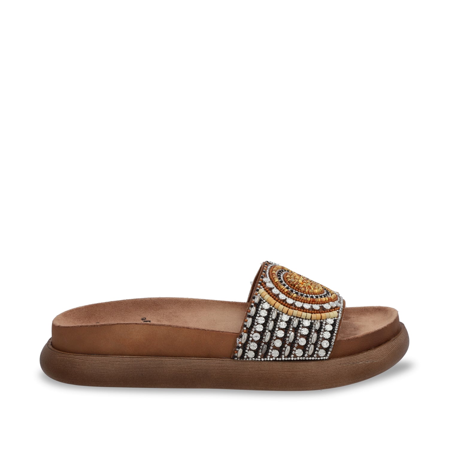 SANDALIAS MUJER GOTTA BEIGE PLANA 53704 - 1