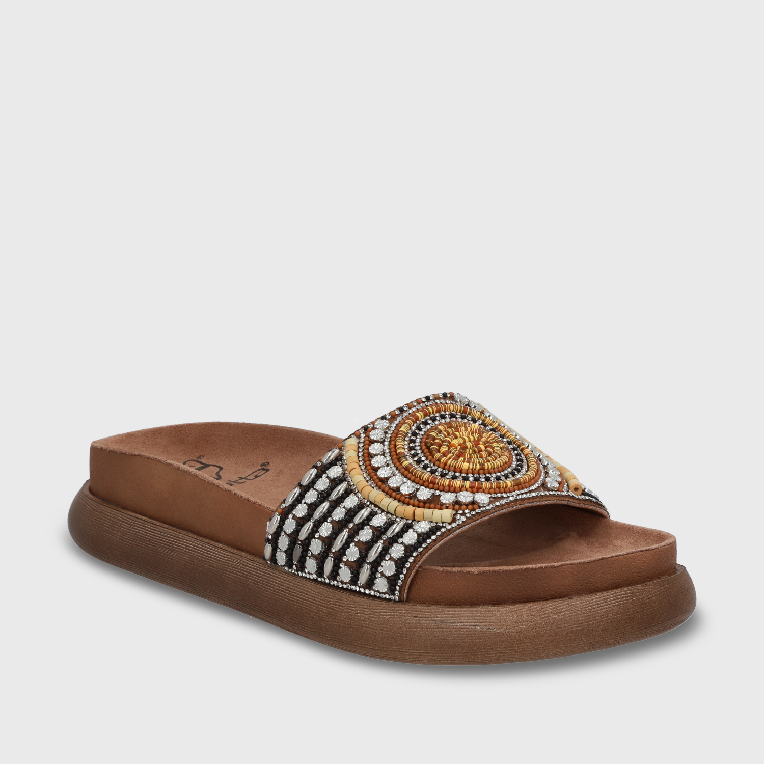 SANDALIAS MUJER GOTTA BEIGE PLANA 53704 - 2