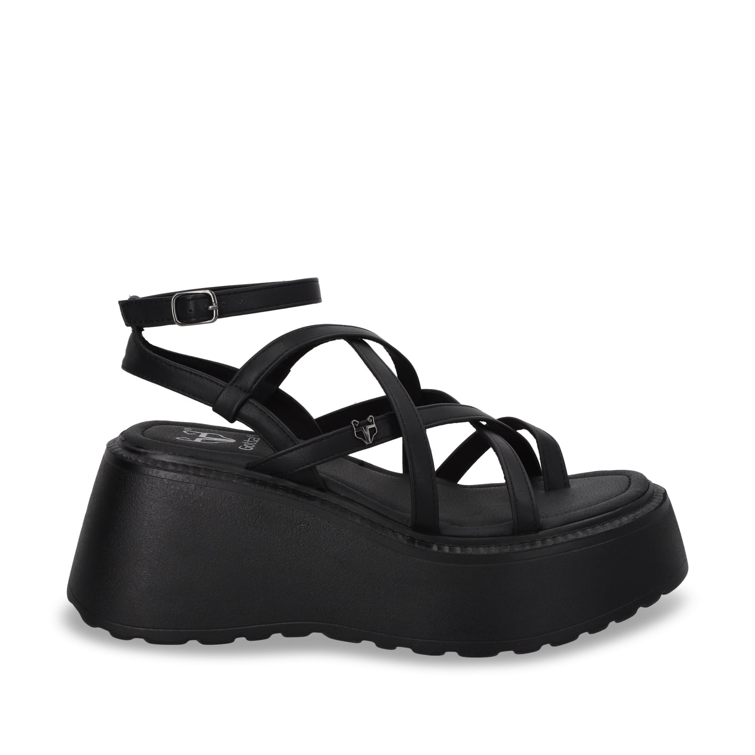 SANDALIAS MUJER GOTTA NEGRO PLATAFORMA 53722 - 1