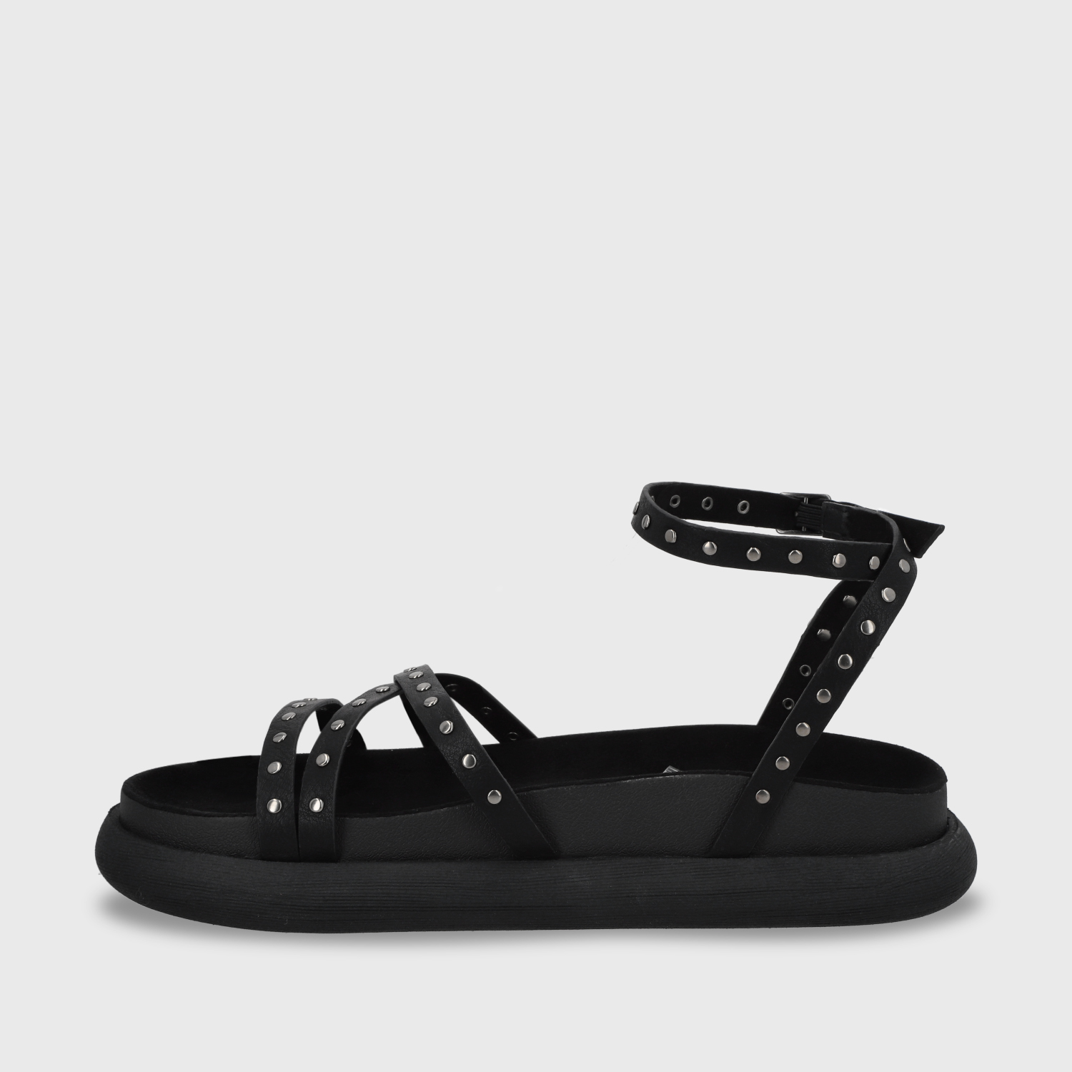 SANDALIAS MUJER GOTTA NEGRO PLANA 53703 - 4