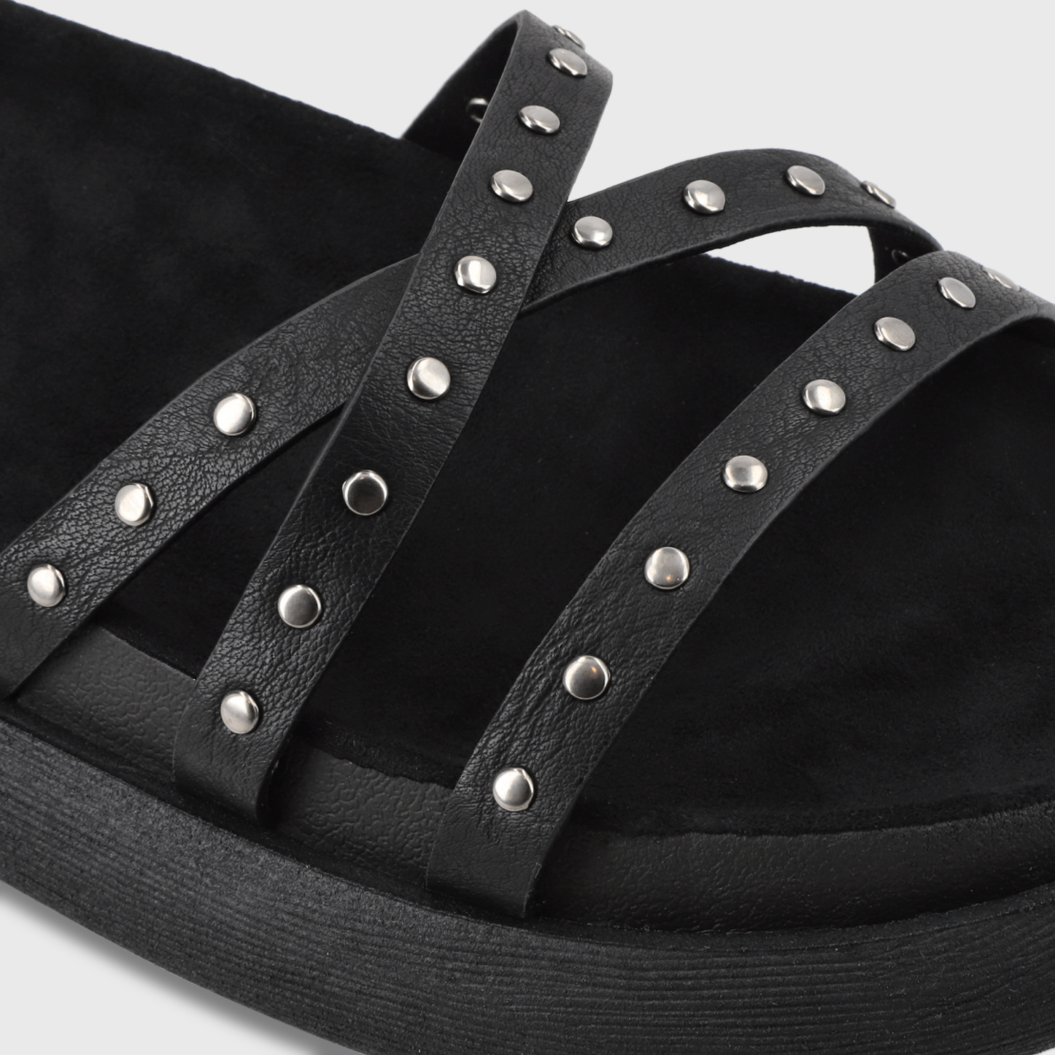SANDALIAS MUJER GOTTA NEGRO PLANA 53703 - 6