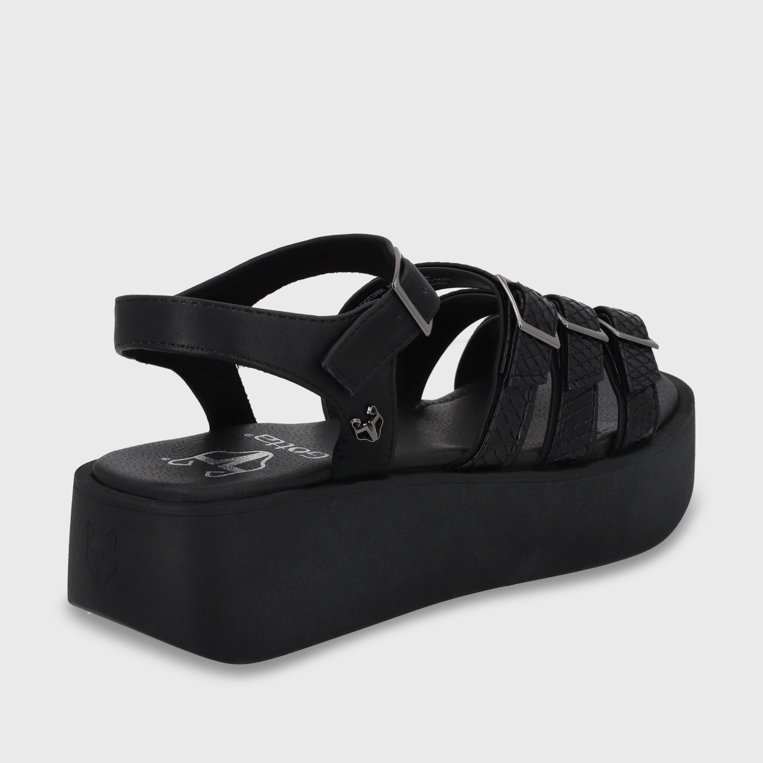 SANDALIAS MUJER GOTTA NEGRO PLATAFORMA 53731 - 5