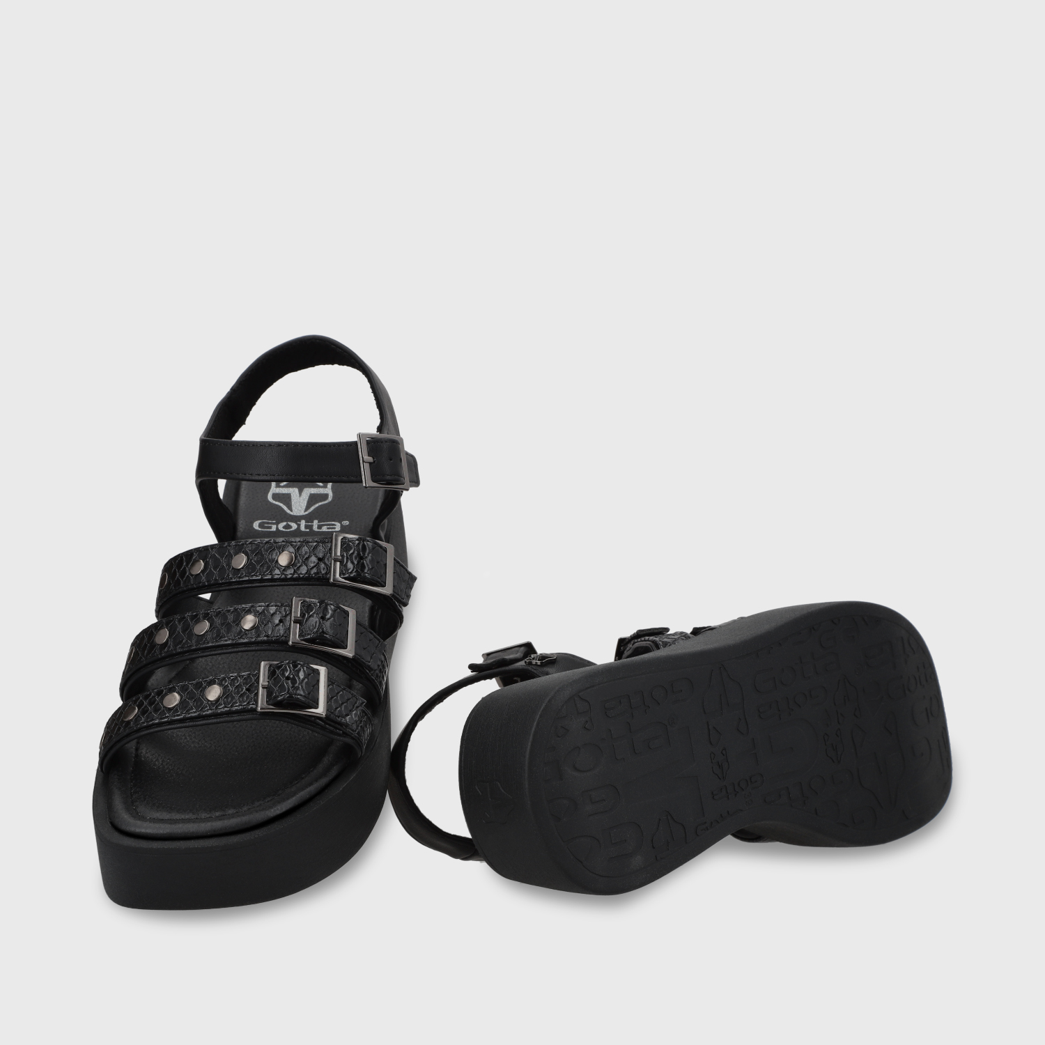 SANDALIAS MUJER GOTTA NEGRO PLATAFORMA 53731 - 7