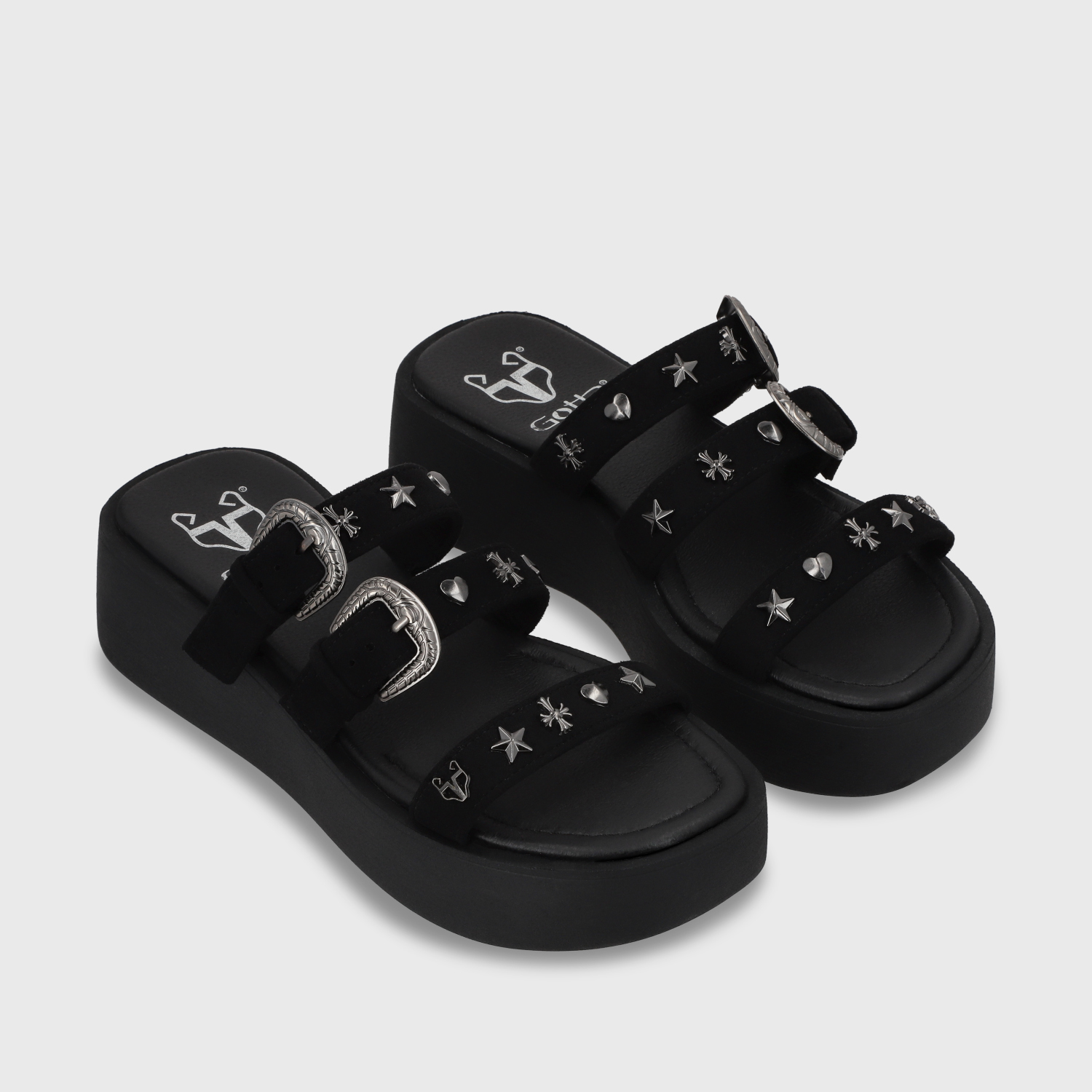 SANDALIAS MUJER GOTTA NEGRO PLATAFORMA 53732 - 3
