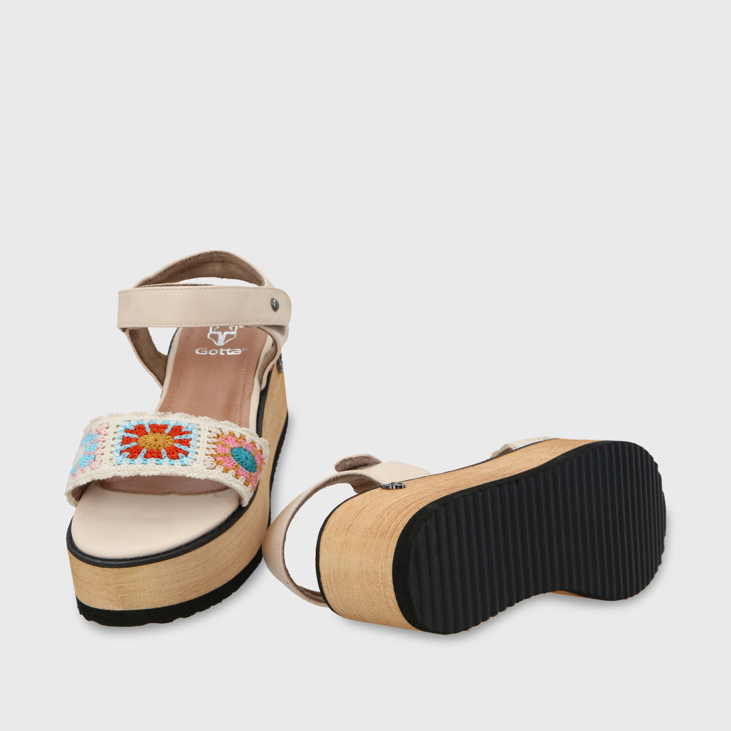 SANDALIAS MUJER GOTTA MULTICOLOR PLATAFORMA 15616 - 7