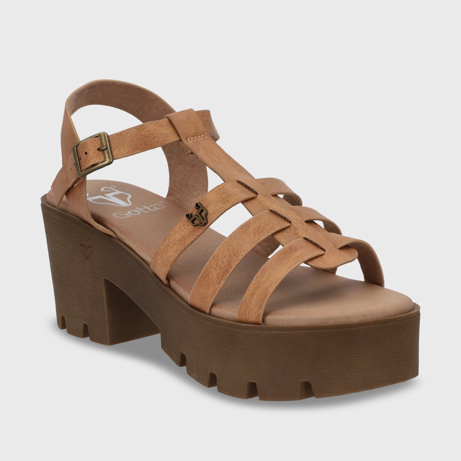 SANDALIAS MUJER GOTTA BEIGE PLATAFORMA 43023 - 2