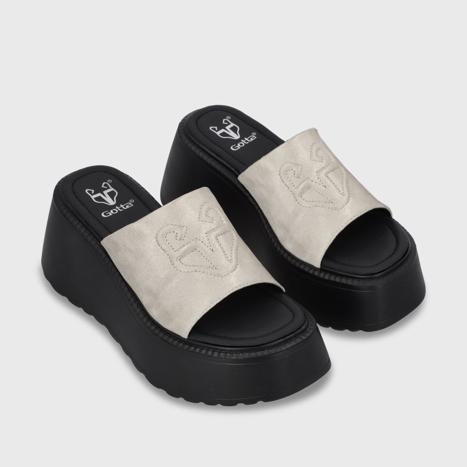 SANDALIAS MUJER GOTTA DORADO PLATAFORMA 53720 - 3