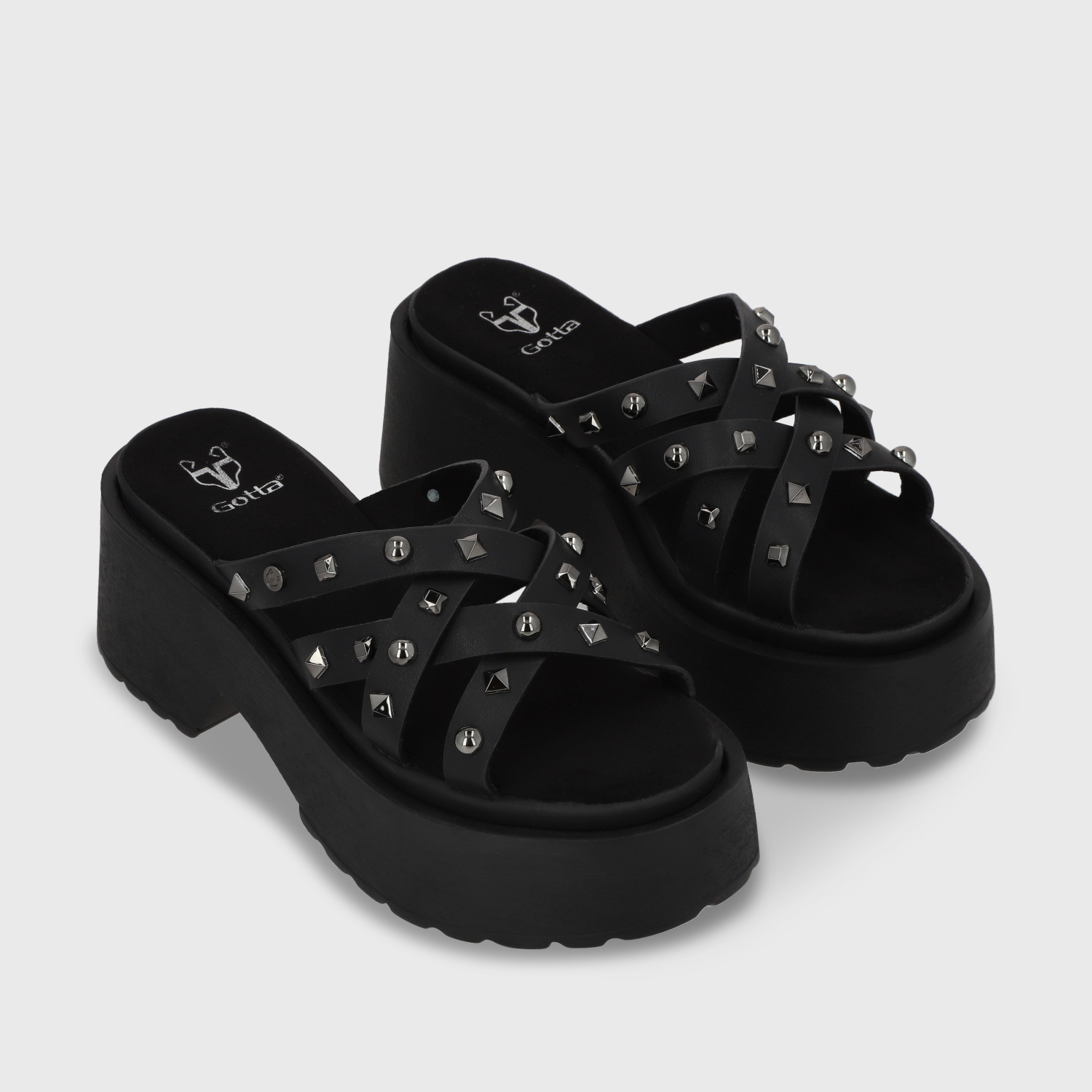 SANDALIAS MUJER GOTTA NEGRO PLATAFORMA 45984 - 3