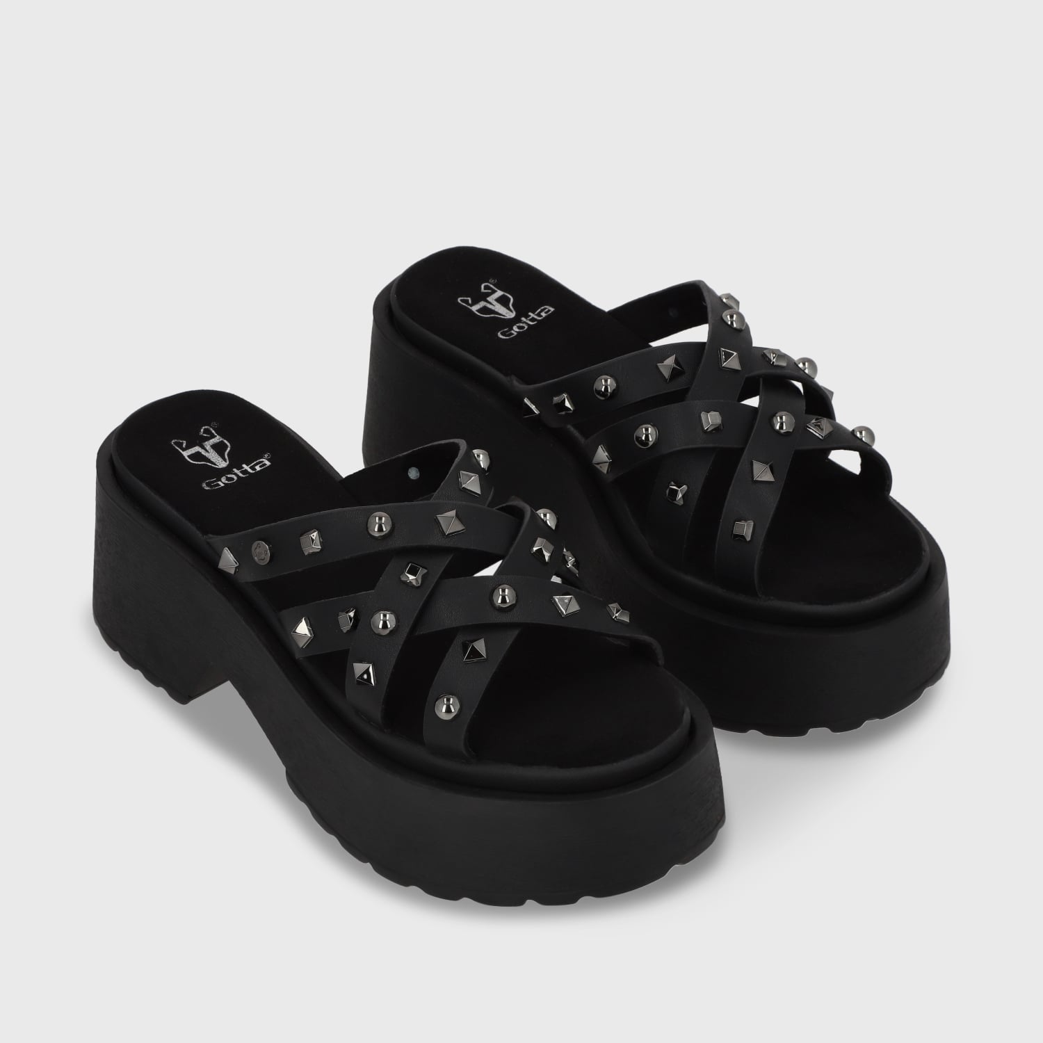 SANDALIAS MUJER GOTTA NEGRO PLATAFORMA 45984 - 3