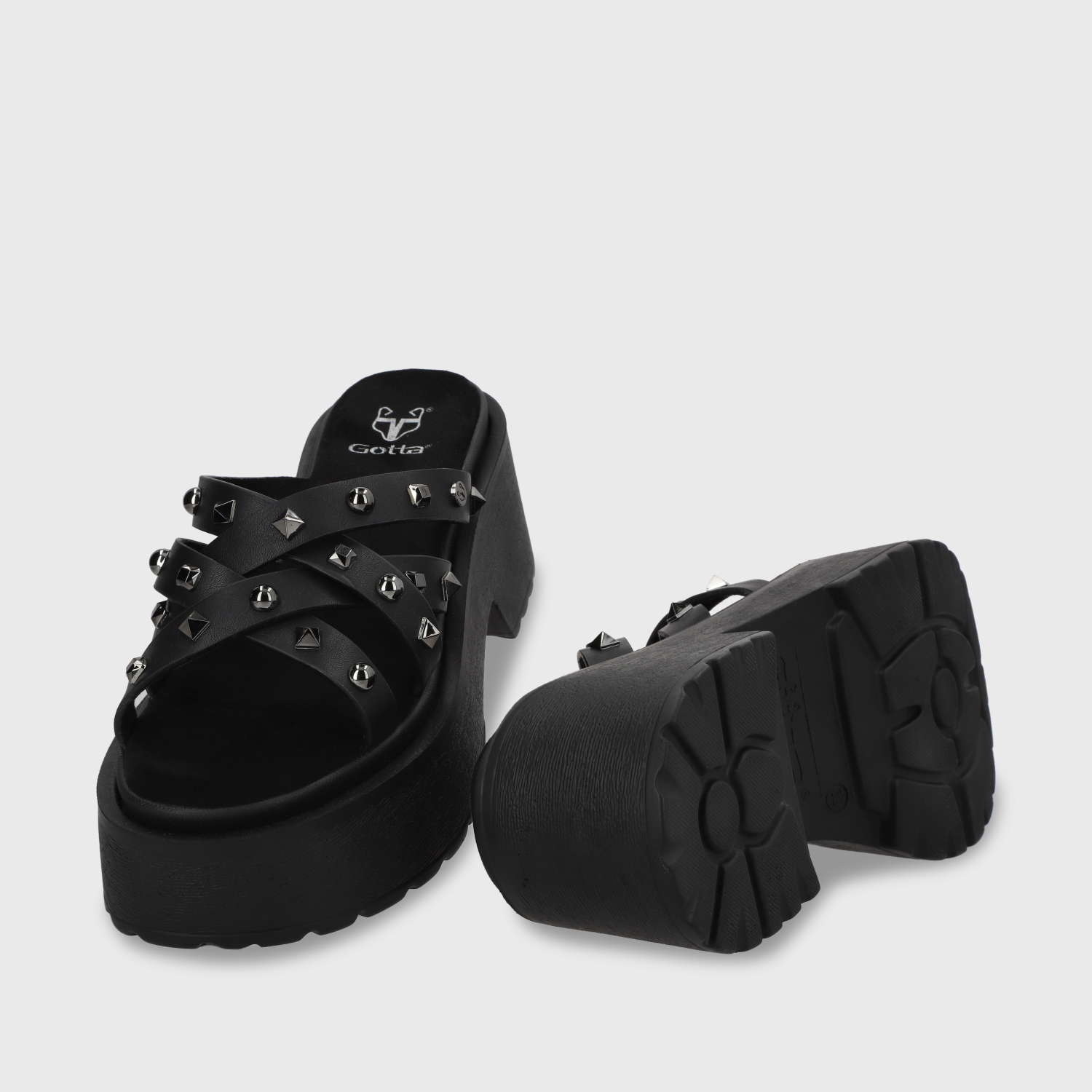 SANDALIAS MUJER GOTTA NEGRO PLATAFORMA 45984 - 7