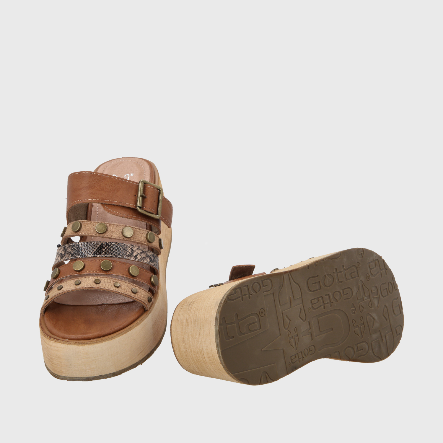 SANDALIAS MUJER GOTTA BEIGE PLATAFORMA 45841 - 7