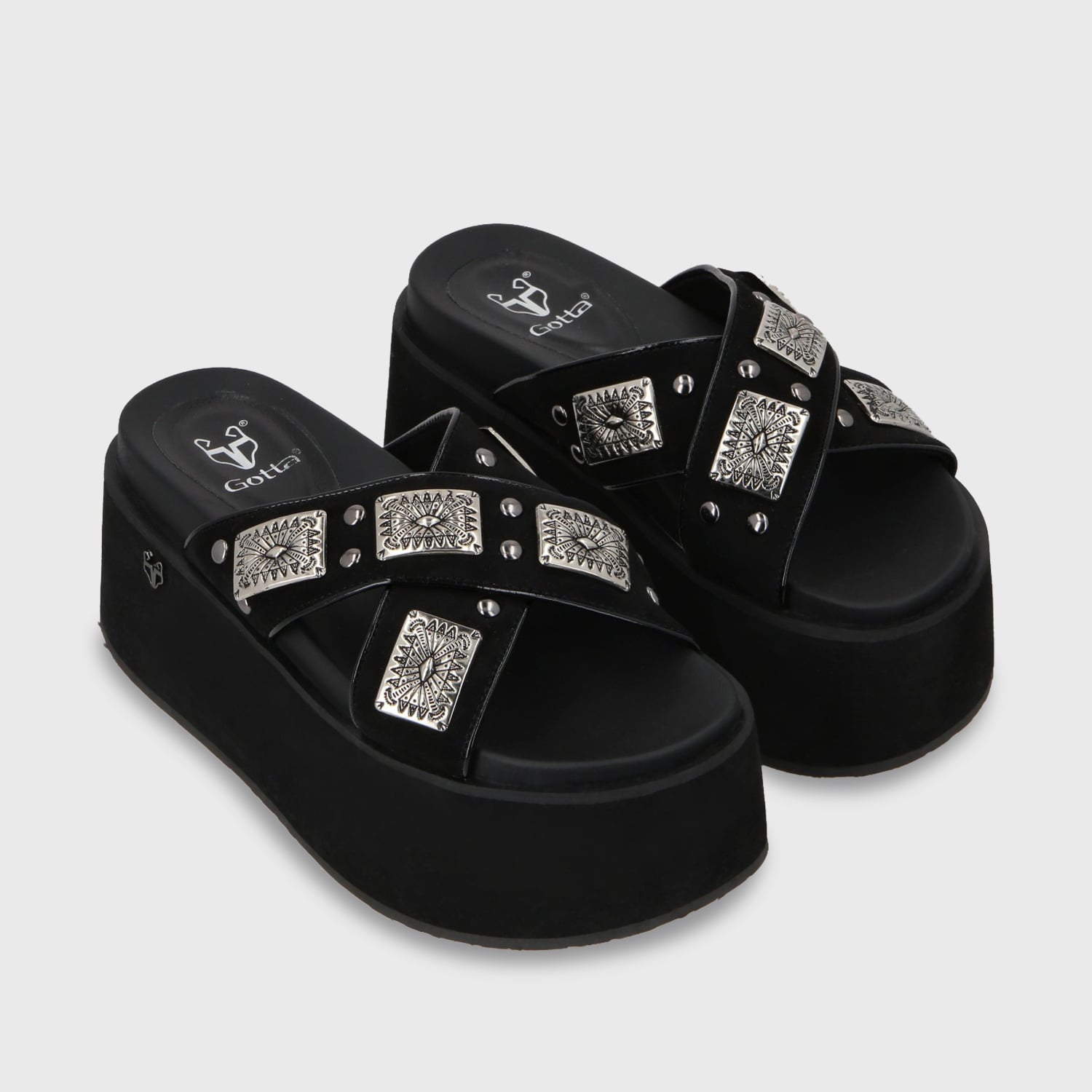 SANDALIAS MUJER GOTTA NEGRO PLATAFORMA 35187 - 3