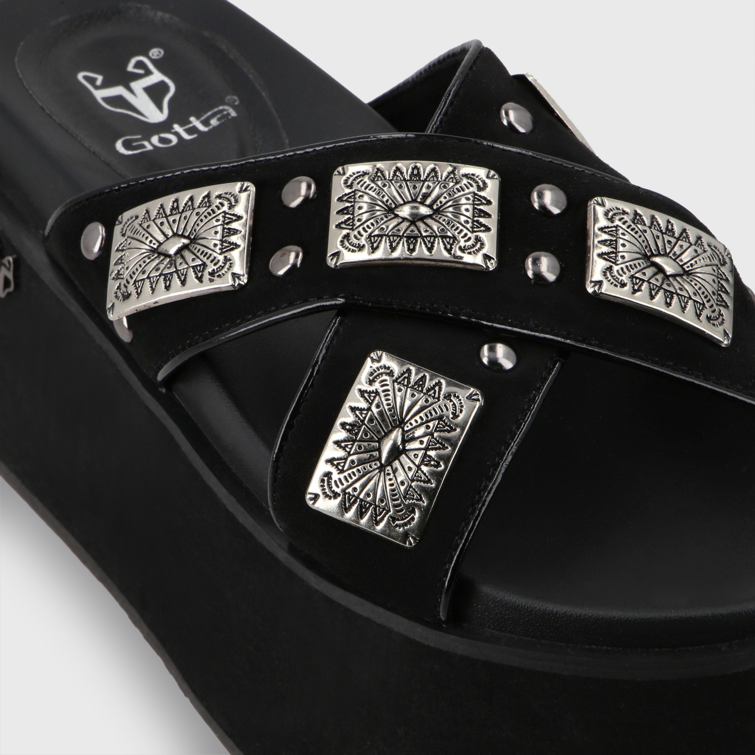 SANDALIAS MUJER GOTTA NEGRO PLATAFORMA 35187 - 6