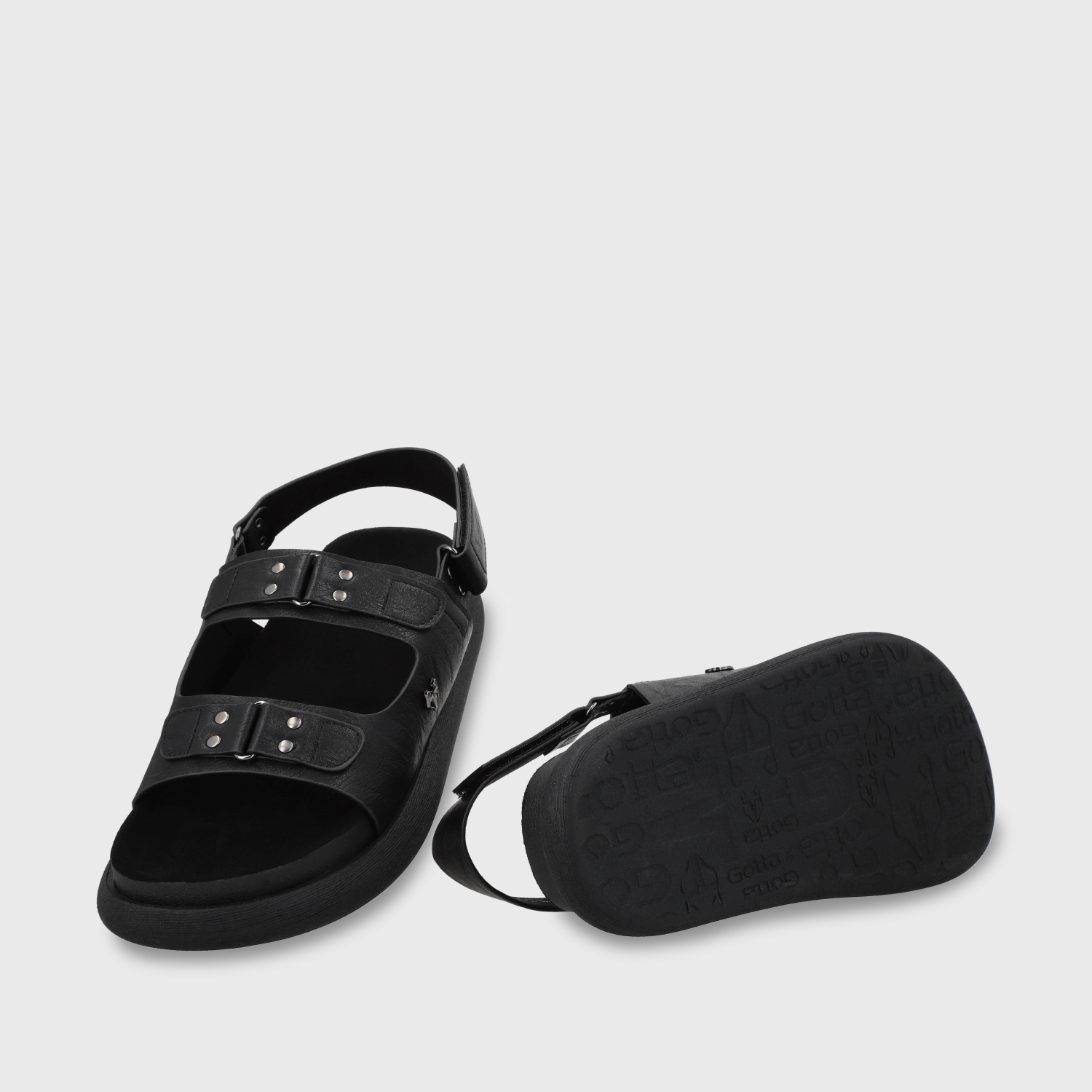 SANDALIAS MUJER GOTTA NEGRO PLANA 53701 - 7