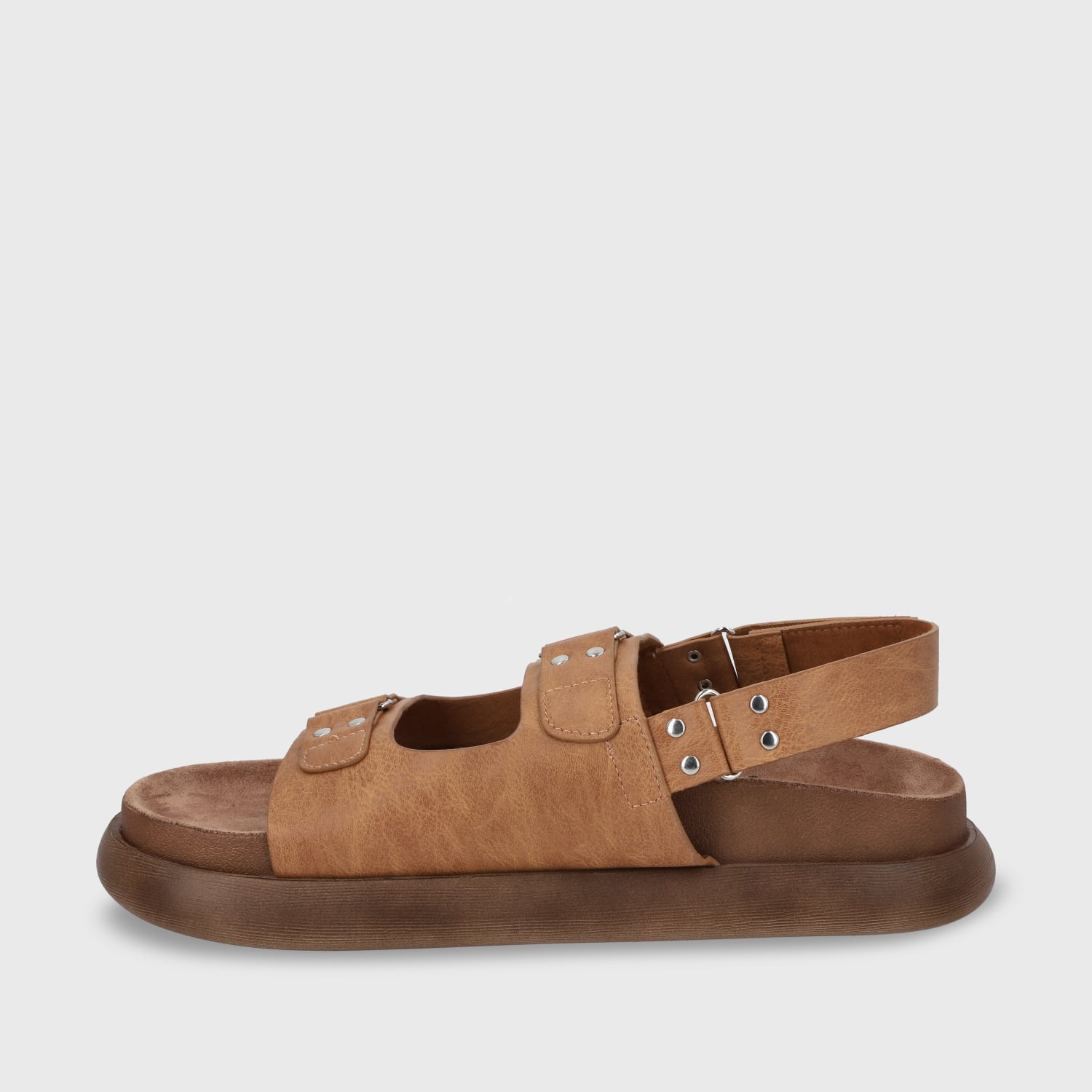 SANDALIAS MUJER GOTTA BEIGE PLANA 53701 - 3