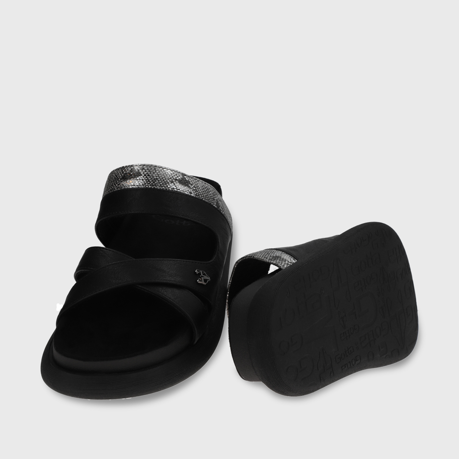 SANDALIAS MUJER GOTTA NEGRO PLANA 53700 - 7