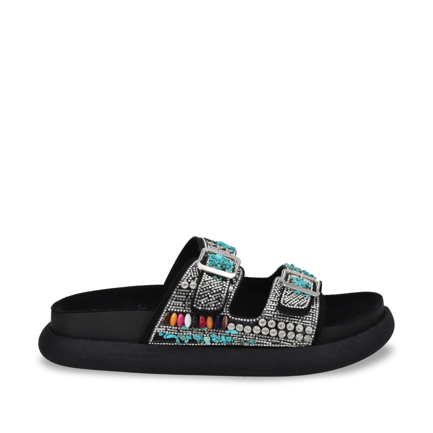 SANDALIAS MUJER GOTTA NEGRO PLANA 53705 - 1