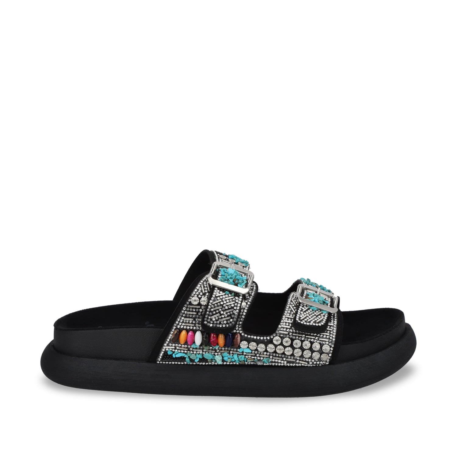 SANDALIAS MUJER GOTTA NEGRO PLANA 53705 - 1