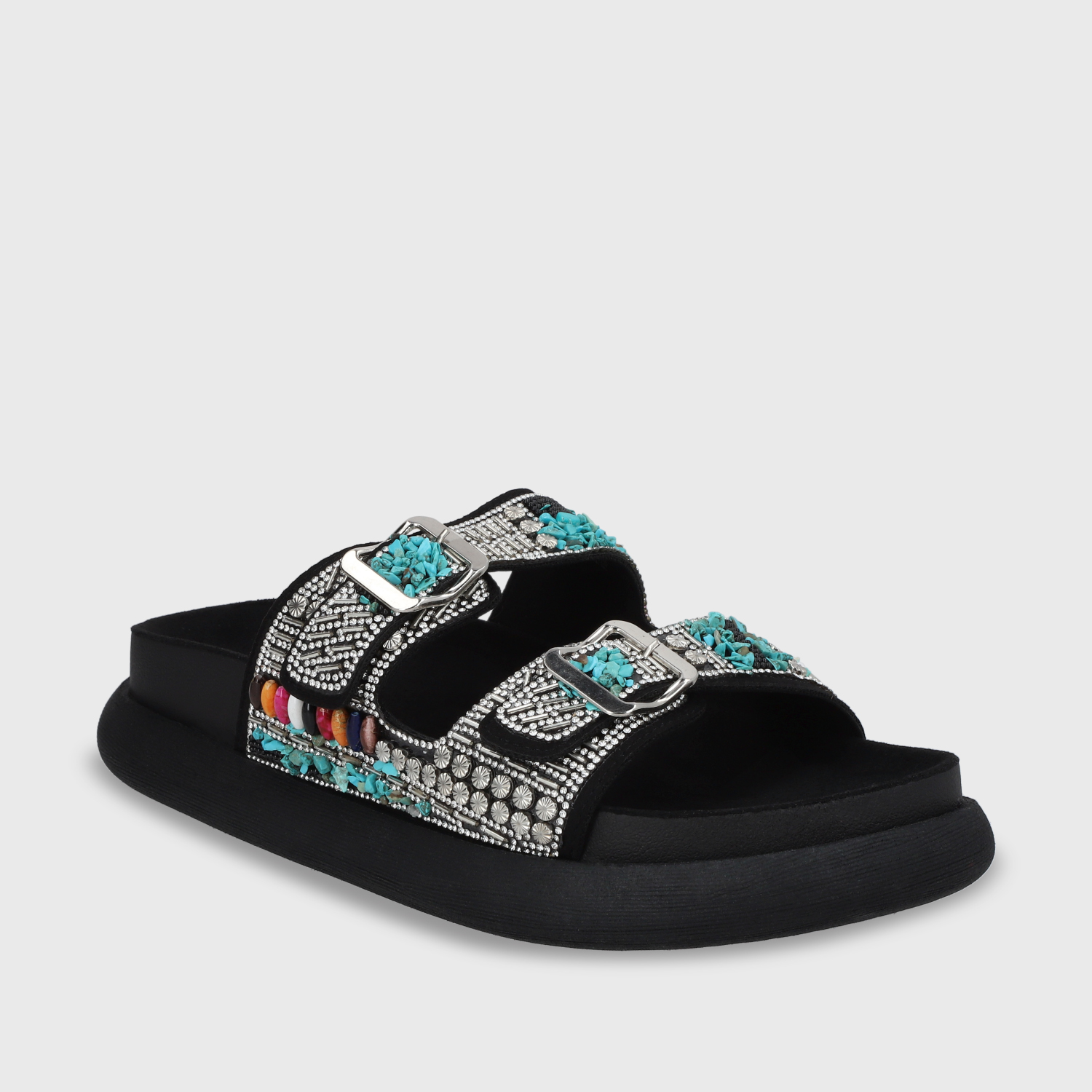 SANDALIAS MUJER GOTTA NEGRO PLANA 53705 - 2