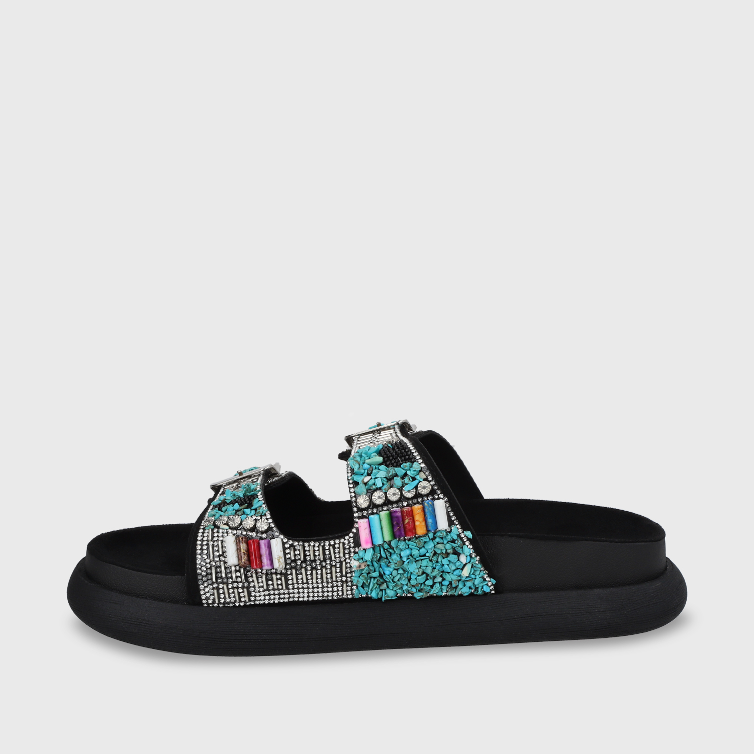 SANDALIAS MUJER GOTTA NEGRO PLANA 53705 - 4