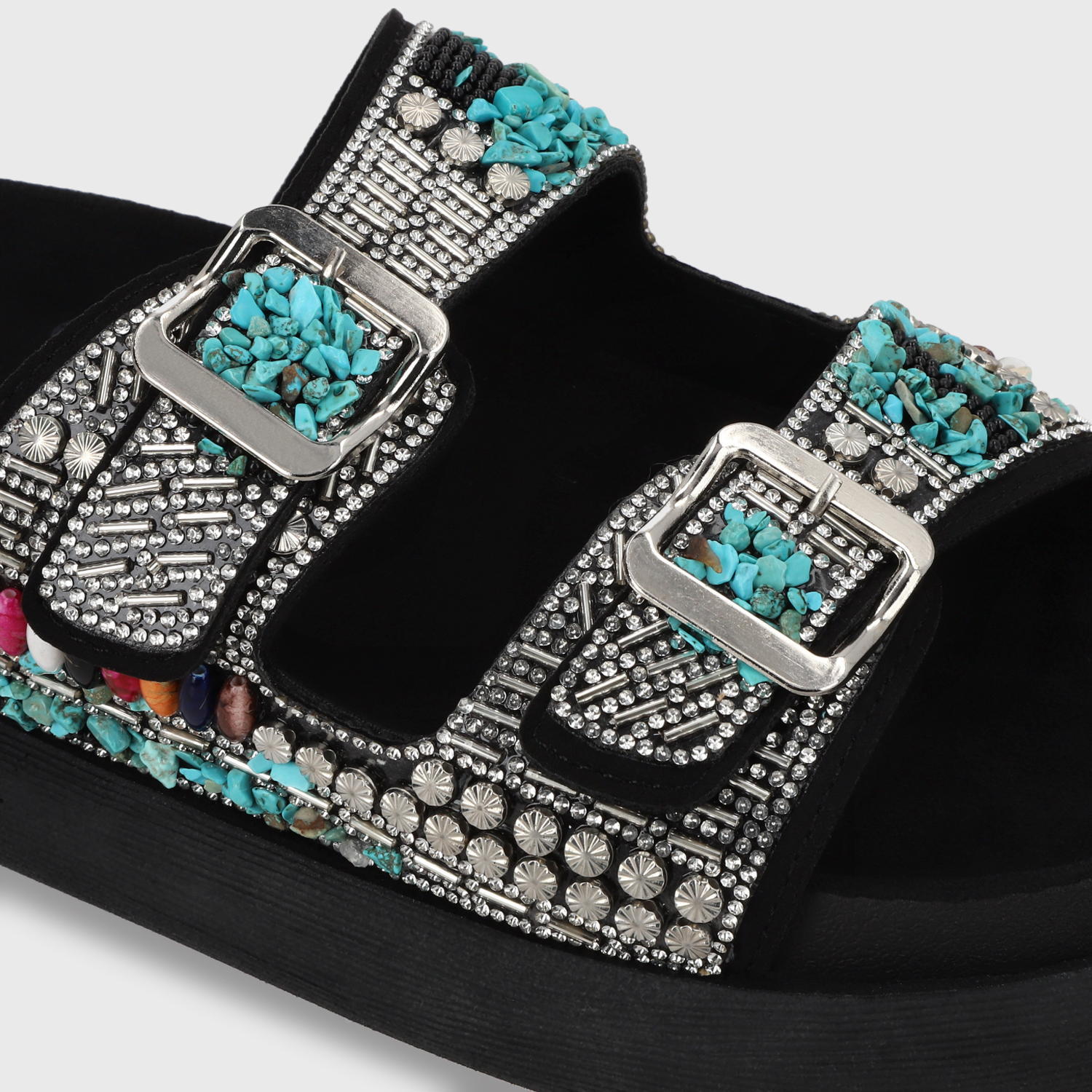 SANDALIAS MUJER GOTTA NEGRO PLANA 53705 - 6