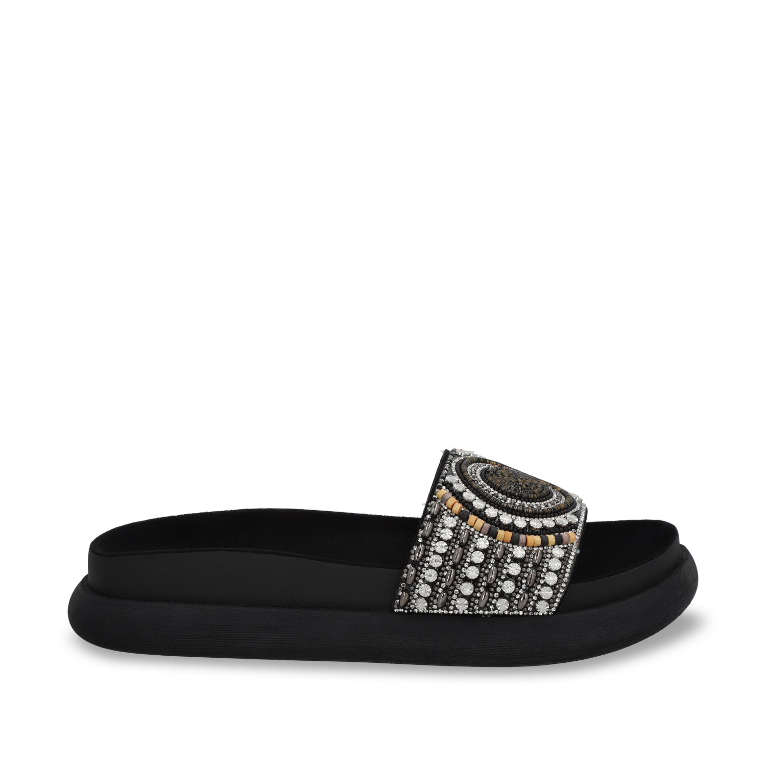 SANDALIAS MUJER GOTTA NEGRO PLANA 53704 - 1