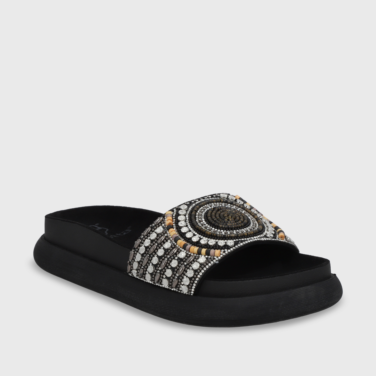 SANDALIAS MUJER GOTTA NEGRO PLANA 53704 - 2