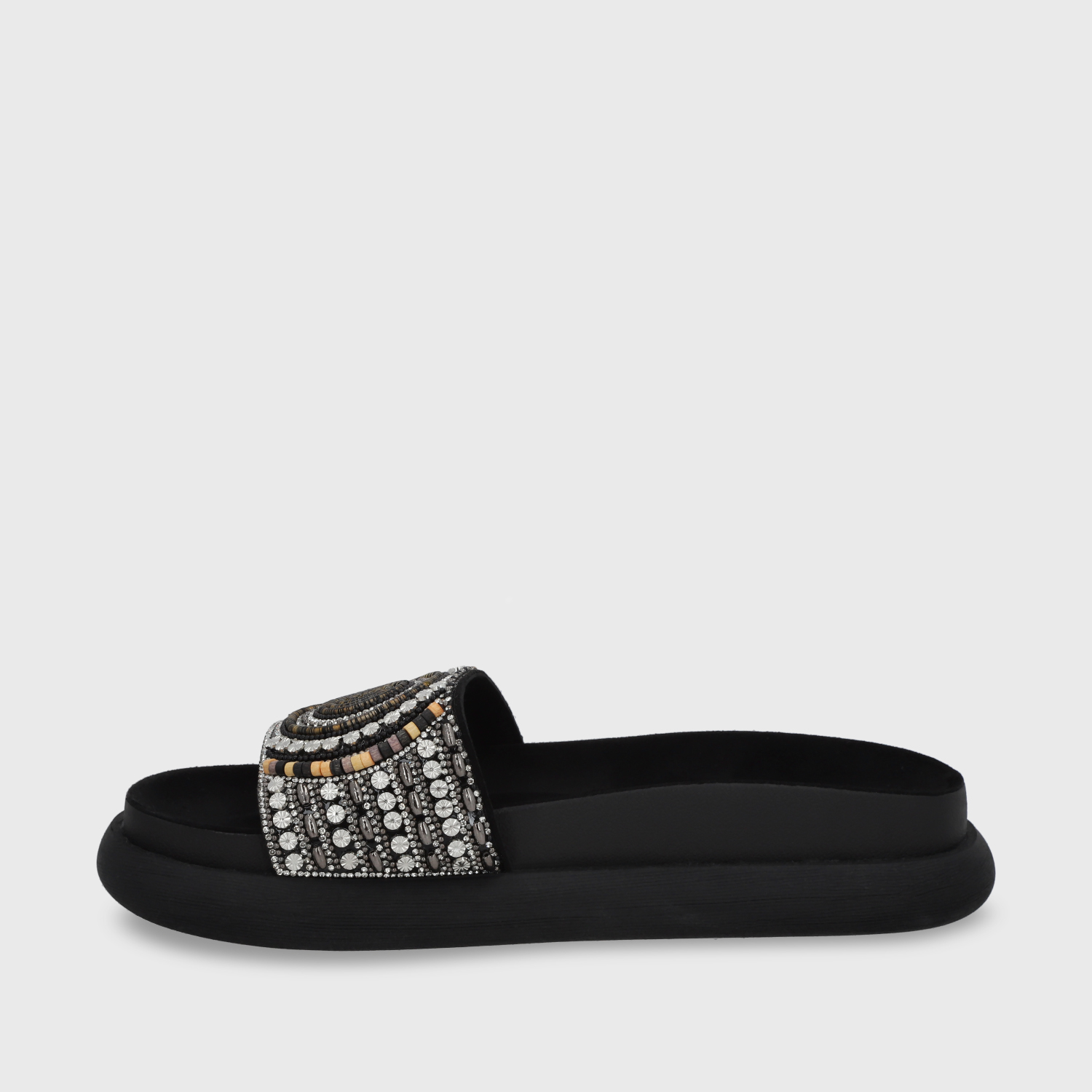 SANDALIAS MUJER GOTTA NEGRO PLANA 53704 - 4