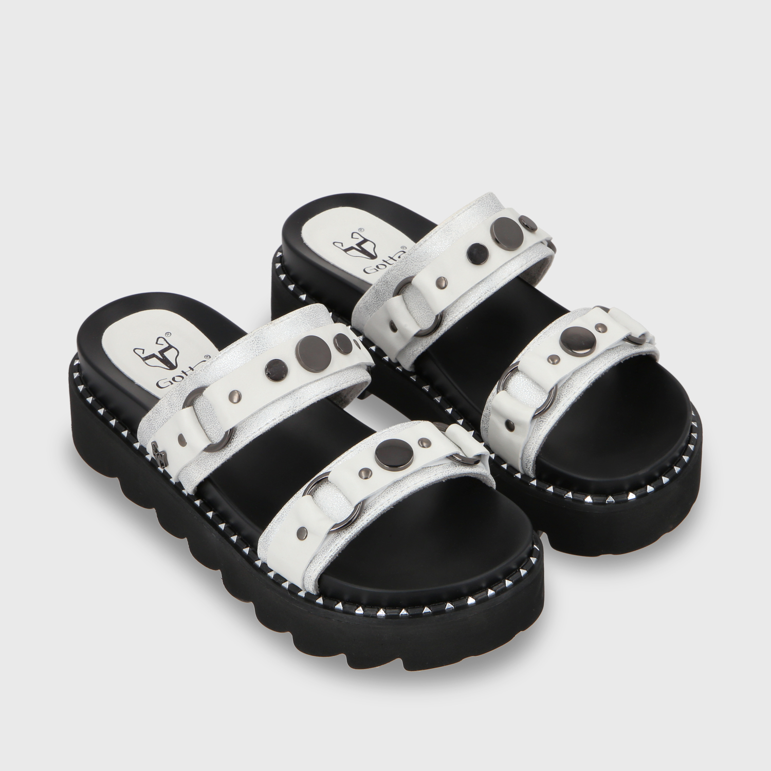 SANDALIAS MUJER GOTTA BLANCO PLANA 1573B - 3