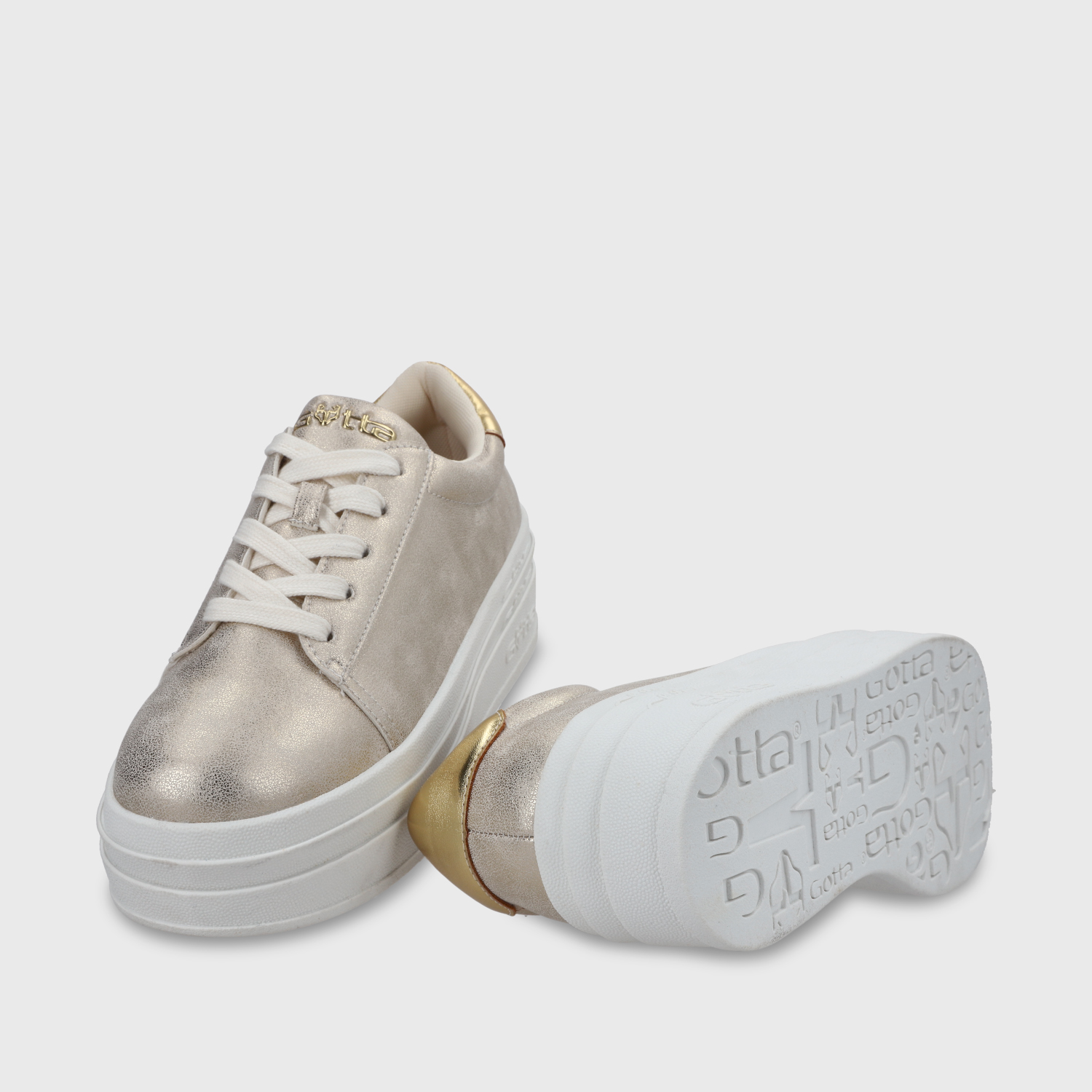 ZAPATILLAS MUJER GOTTA PLATAFORMA DORADA 53751 - 7