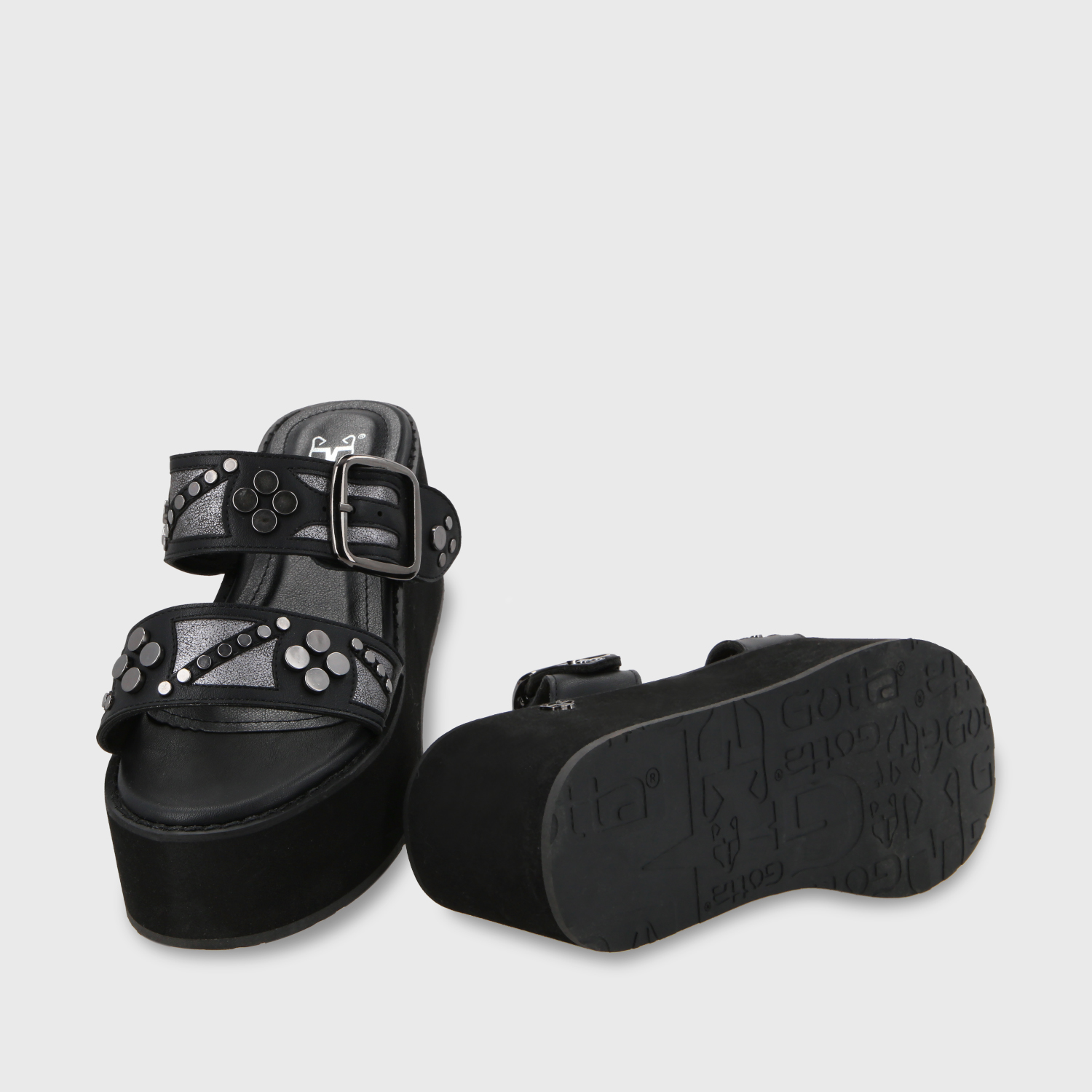 SANDALIAS MUJER GOTTA NEGRO PLATAFORMA 15620 - 7