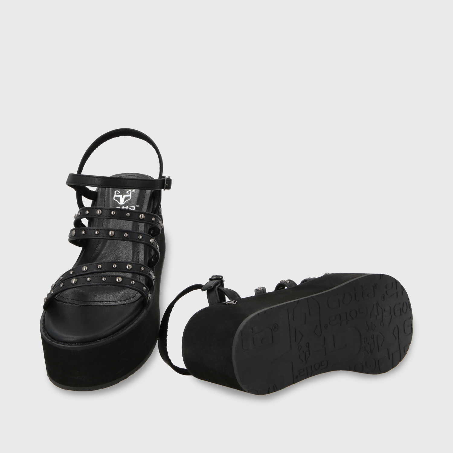 SANDALIAS MUJER GOTTA NEGRO PLATAFORMA 15629 - 7