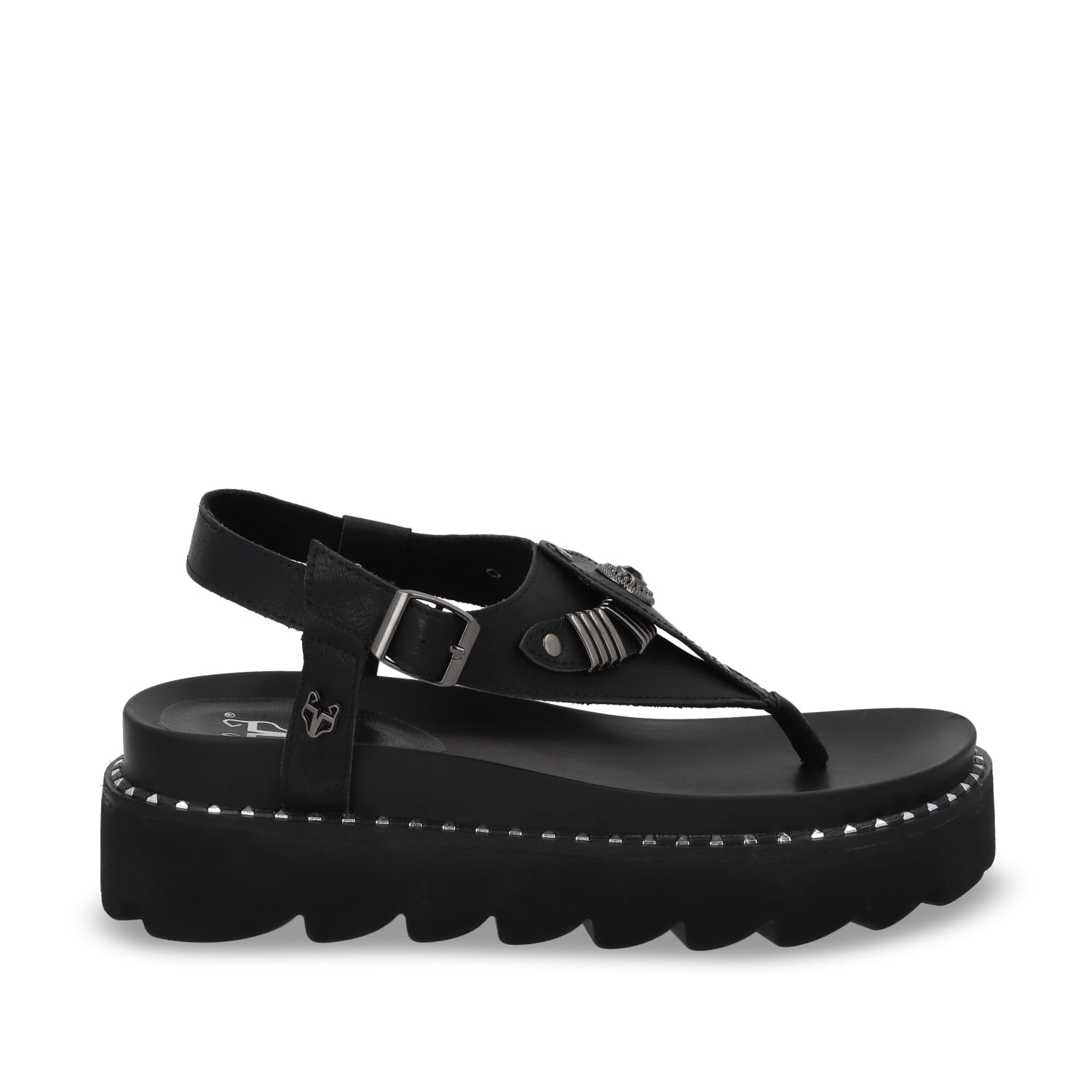 SANDALIAS MUJER GOTTA NEGRO PLANA 1573F - 1