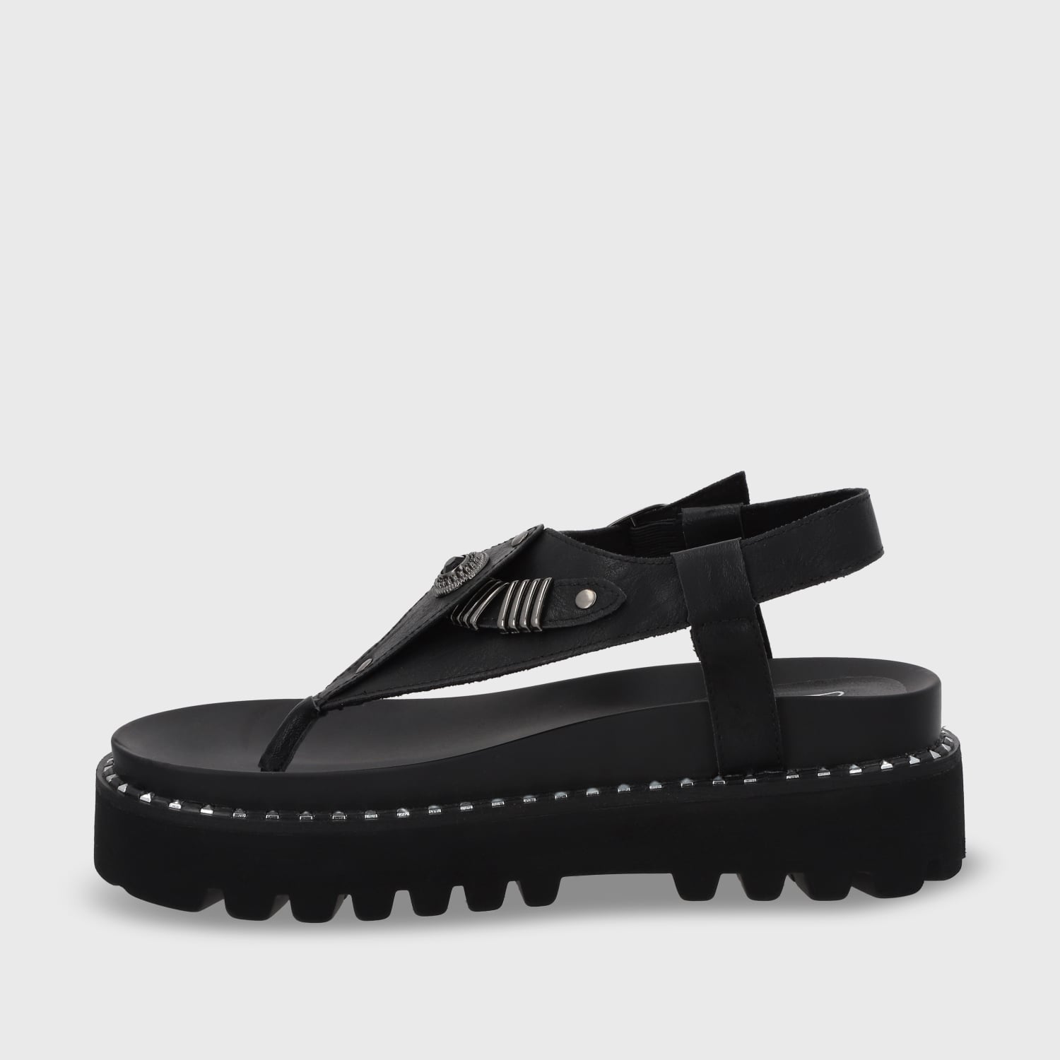 SANDALIAS MUJER GOTTA NEGRO PLANA 1573F - 4