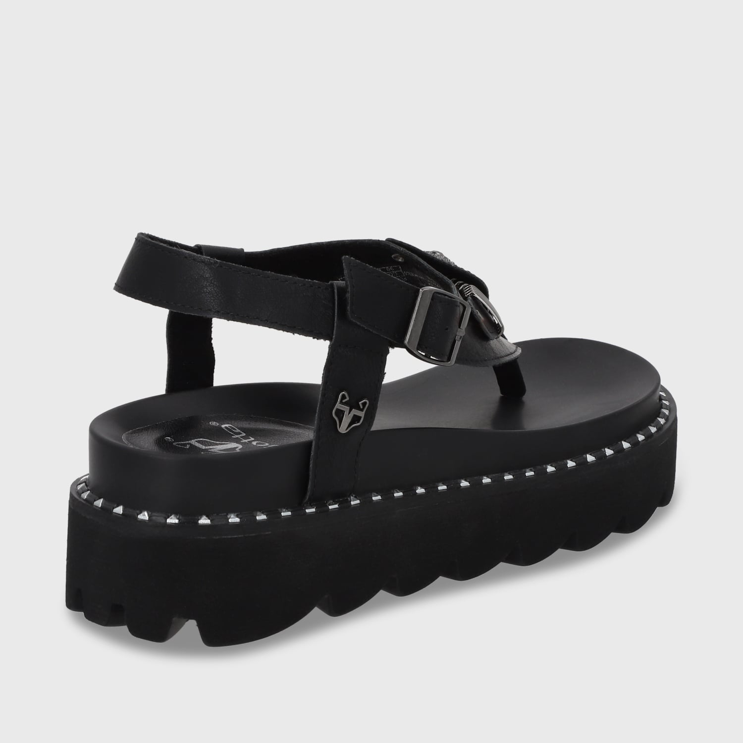 SANDALIAS MUJER GOTTA NEGRO PLANA 1573F - 5