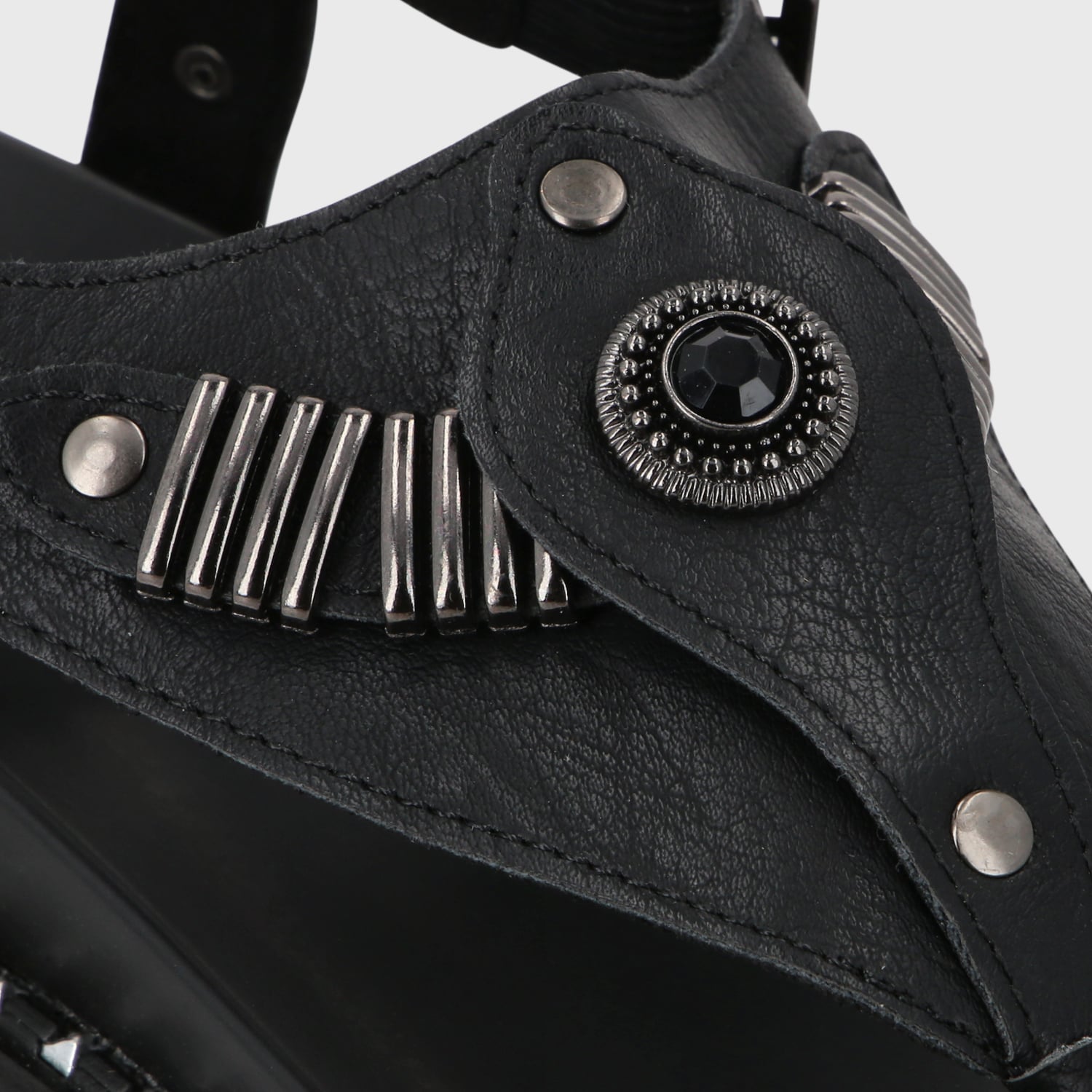 SANDALIAS MUJER GOTTA NEGRO PLANA 1573F - 6