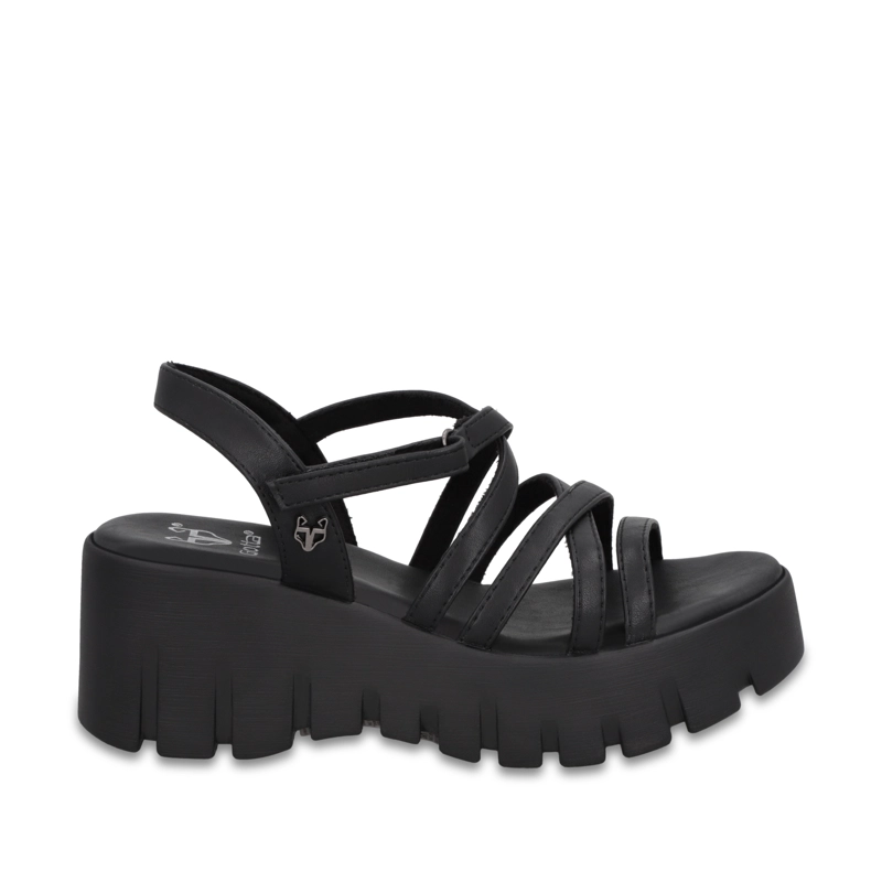 SANDALIA PLATAFORMA NEGRA MUJER 65940 GOTTA - 1