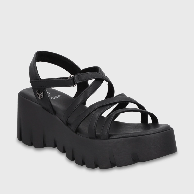 SANDALIA PLATAFORMA NEGRA MUJER 65940 GOTTA - 2