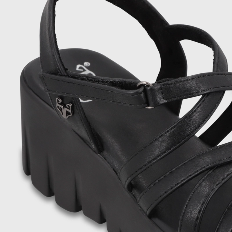 SANDALIA PLATAFORMA NEGRA MUJER 65940 GOTTA - 6